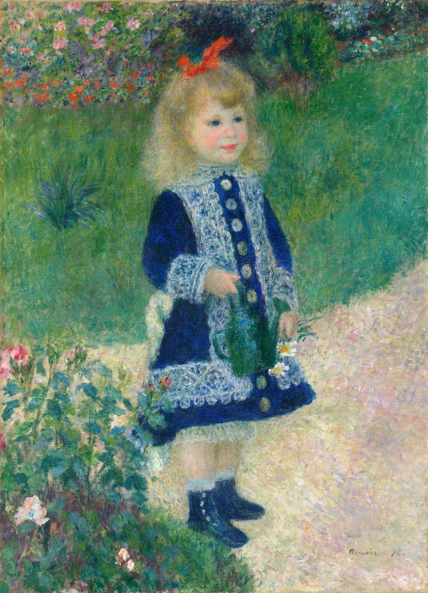 Girl with a Watering Can by Pierre-Auguste Renoir