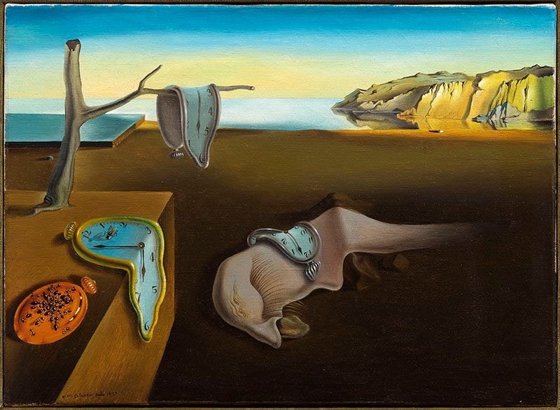 The Ants on the Watch highlighted in The Persistence of Memory by Salvador Dali