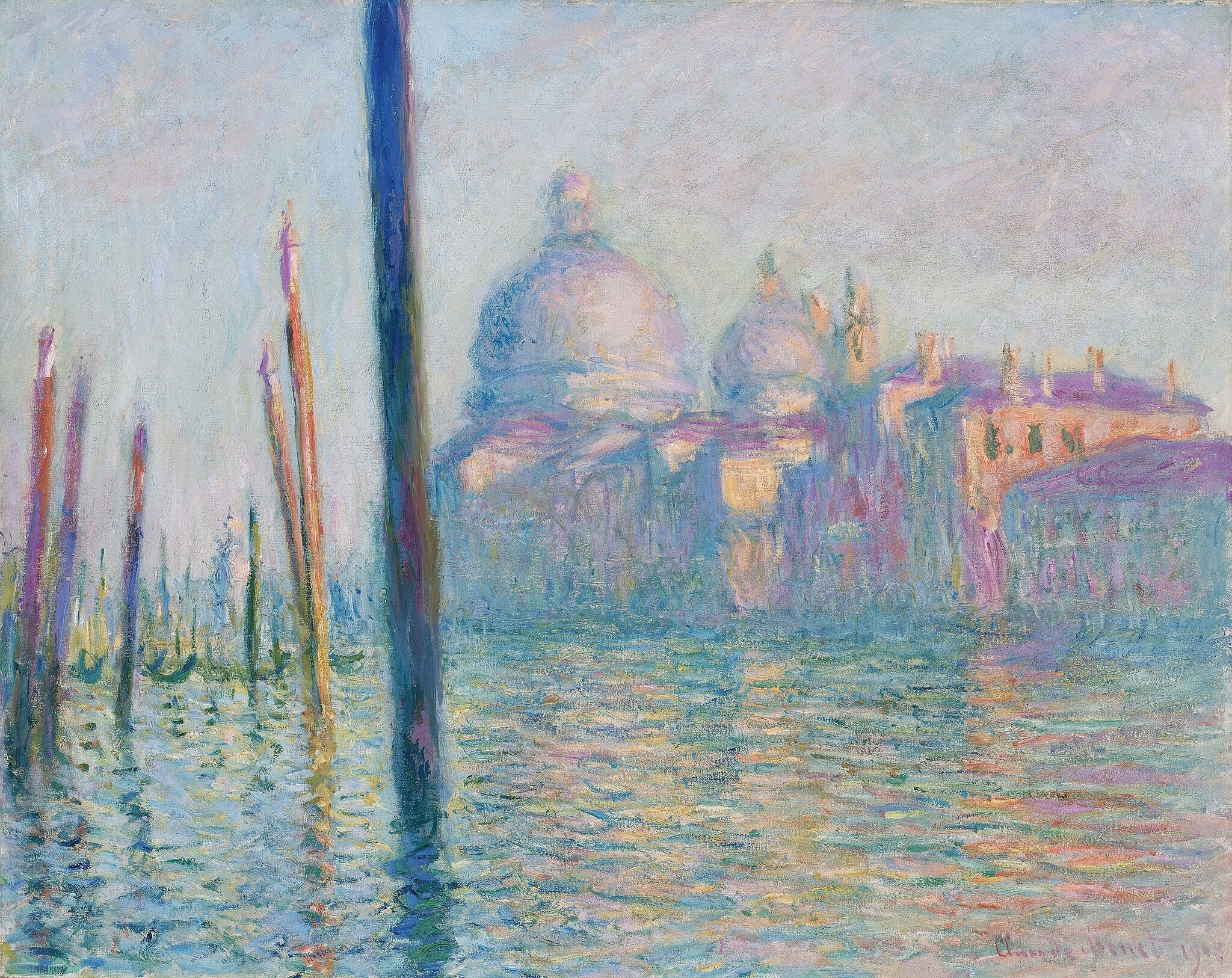 Click numbered symbols to learn about their meaning The Grand Canal by Claude Monet (1908)