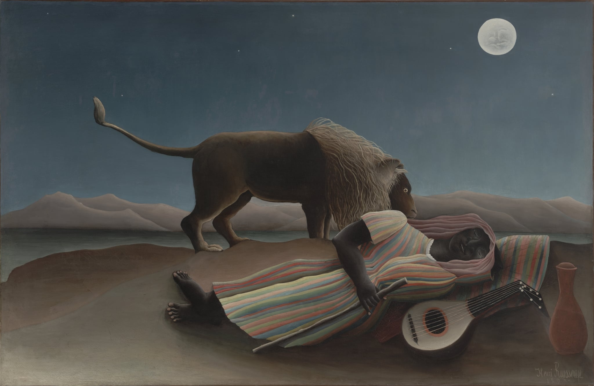 The Sleeping Shepherdess by Henri Rousseau