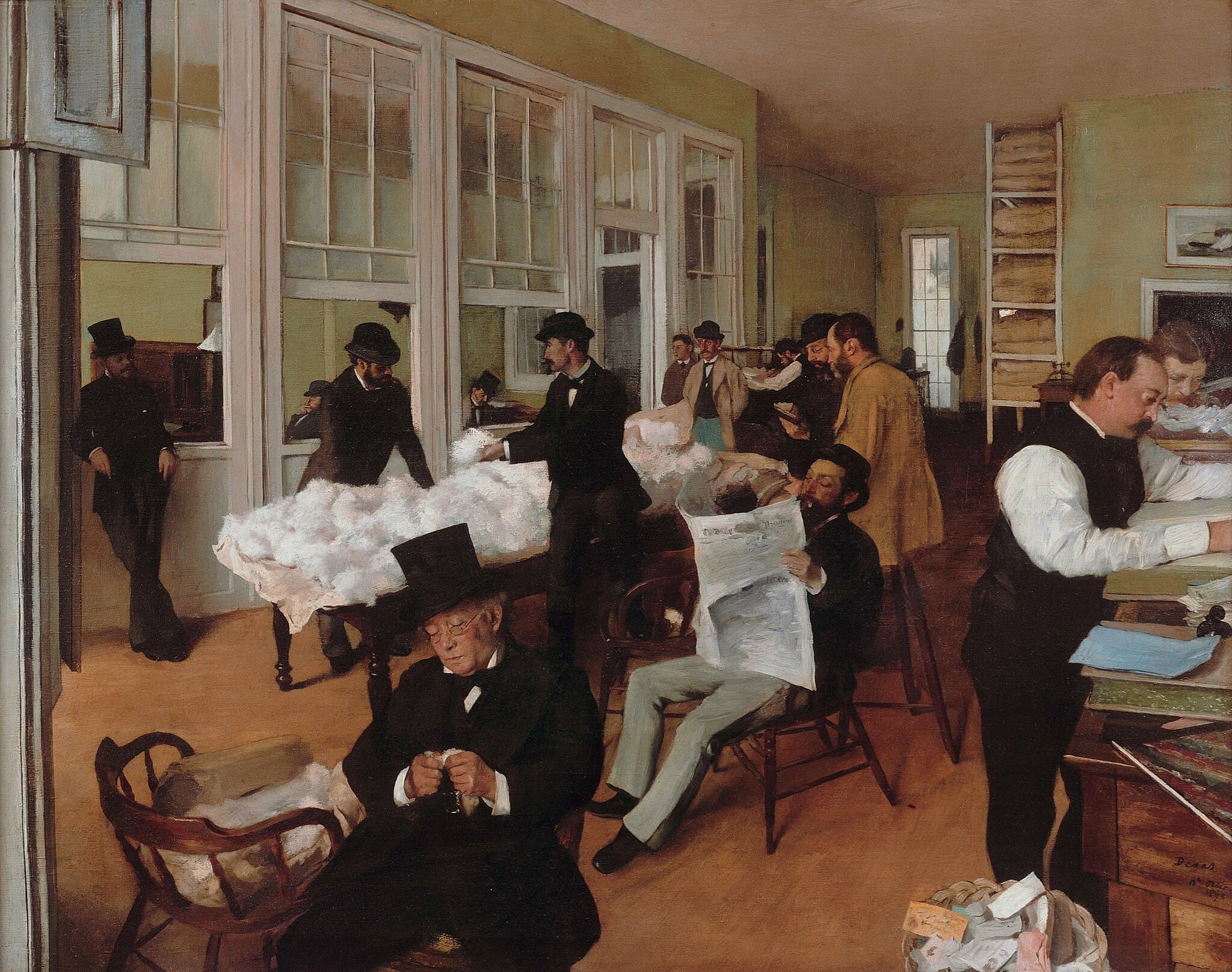A Cotton Office in New Orleans (Cotton Merchants in New Orleans)