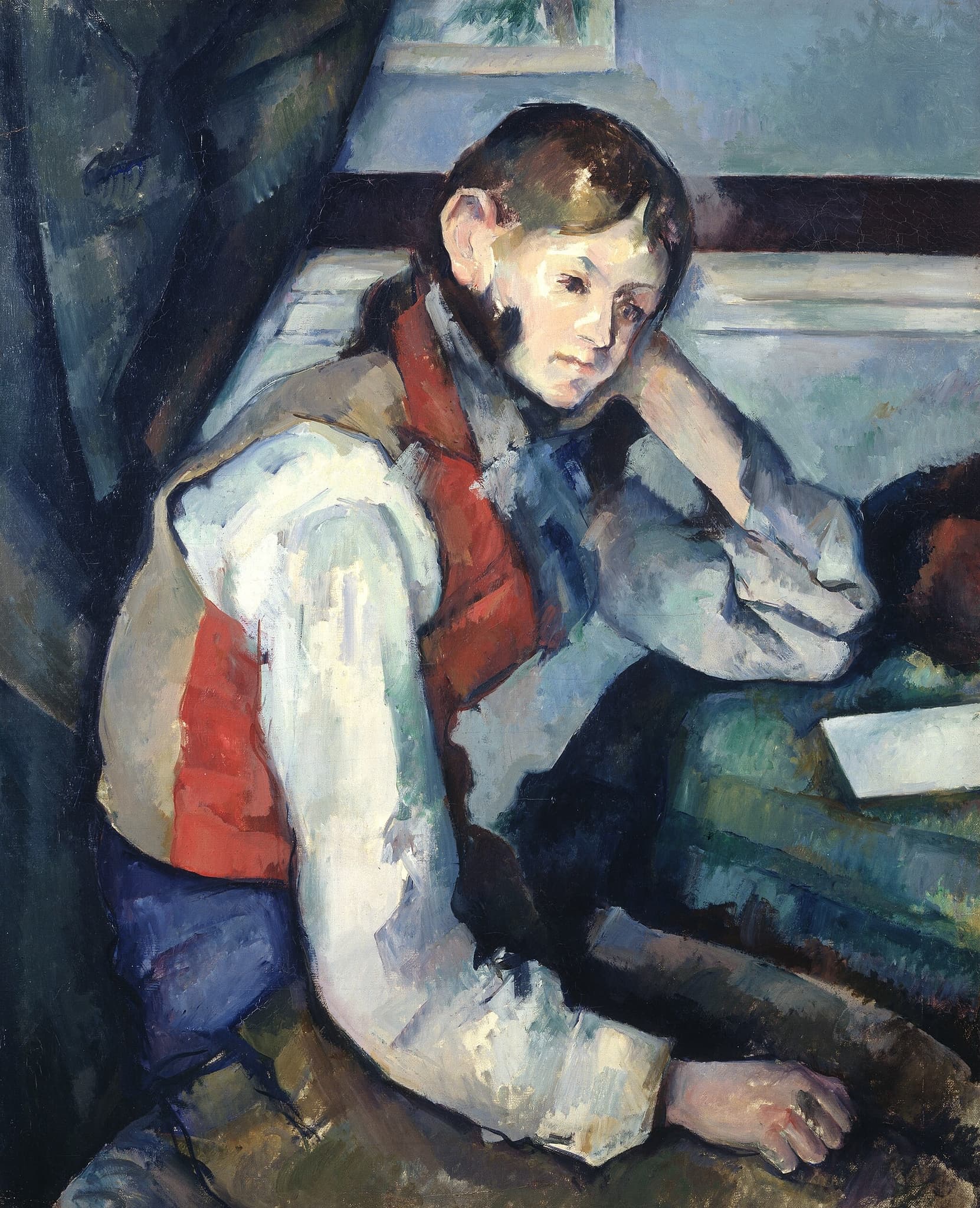 Boy in a Red Vest (Le Garçon au gilet rouge)
