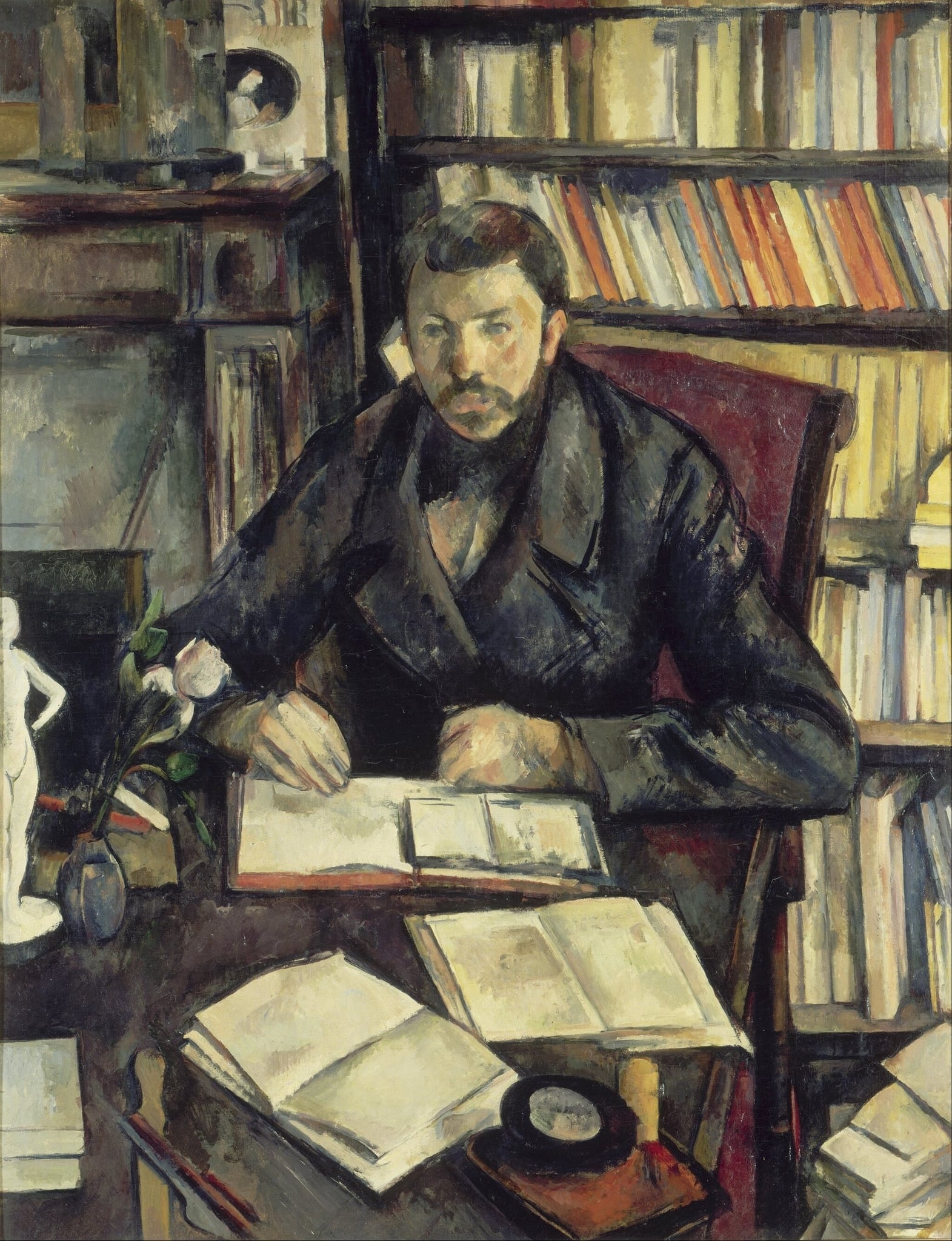Portrait of Gustave Geffroy by Paul Cézanne