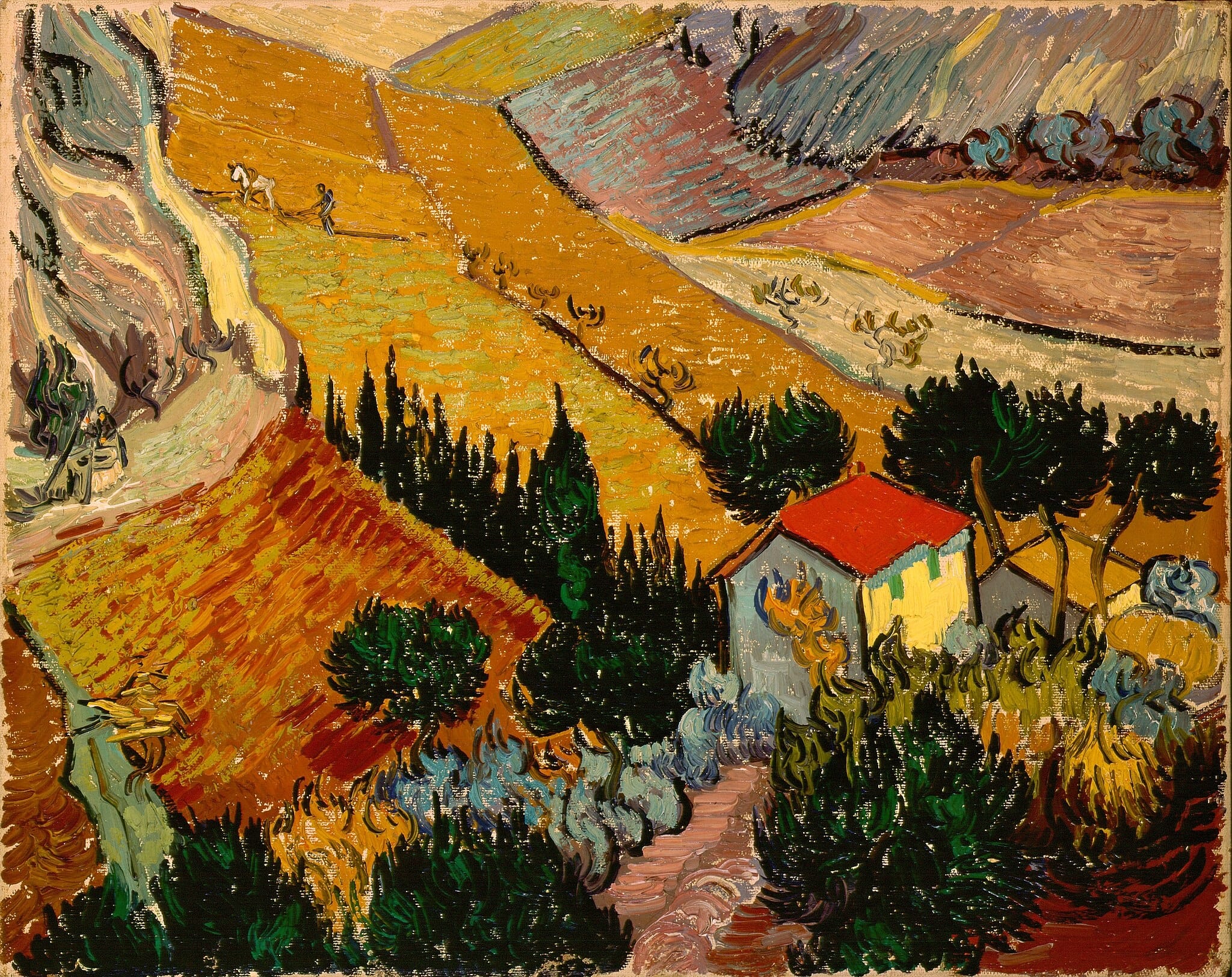 Landscape with Ploughman