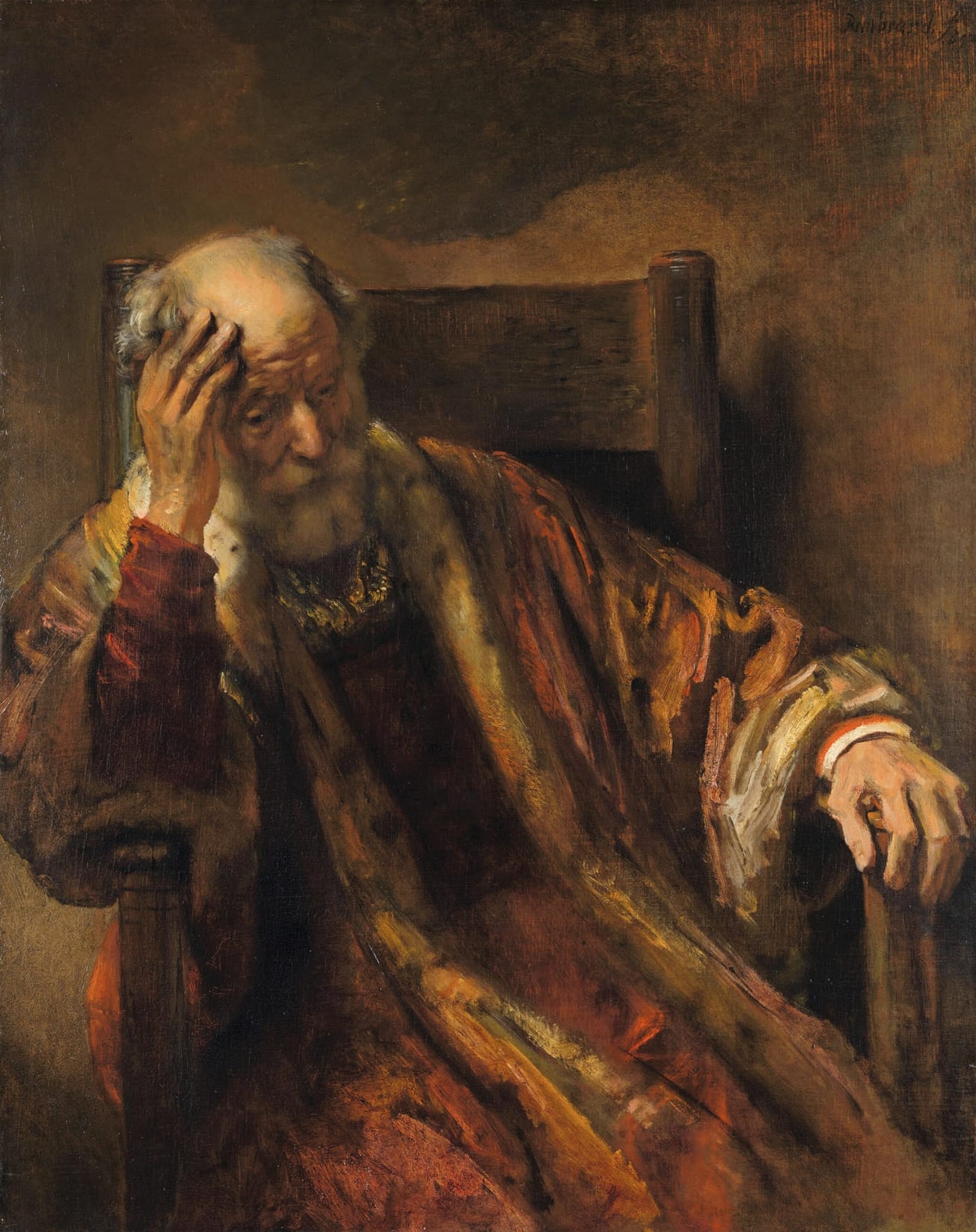 An Old Man in an Armchair