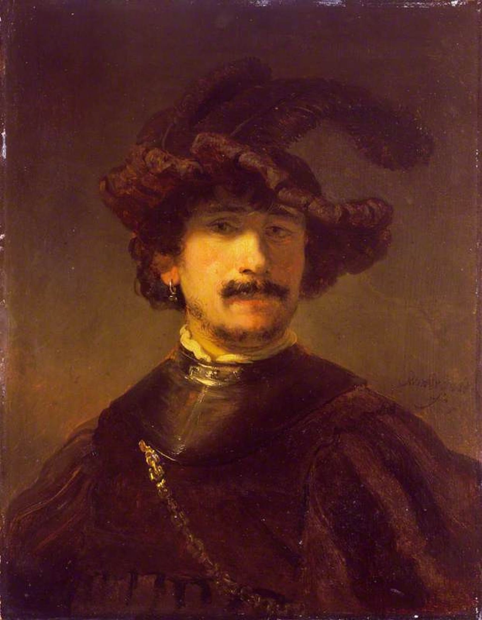 An Officer in a Plumed Hat
