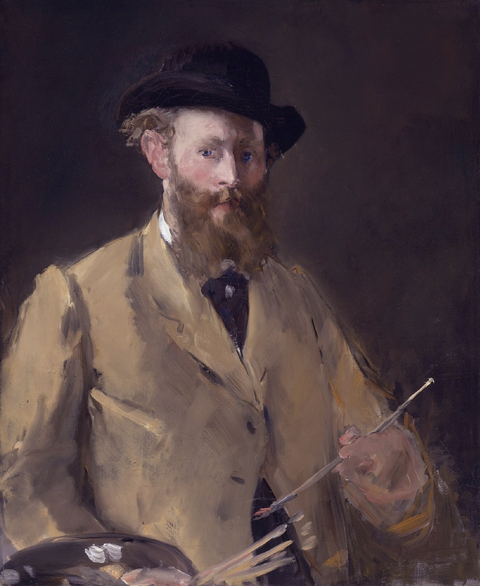 Self-Portrait with Palette by Édouard Manet