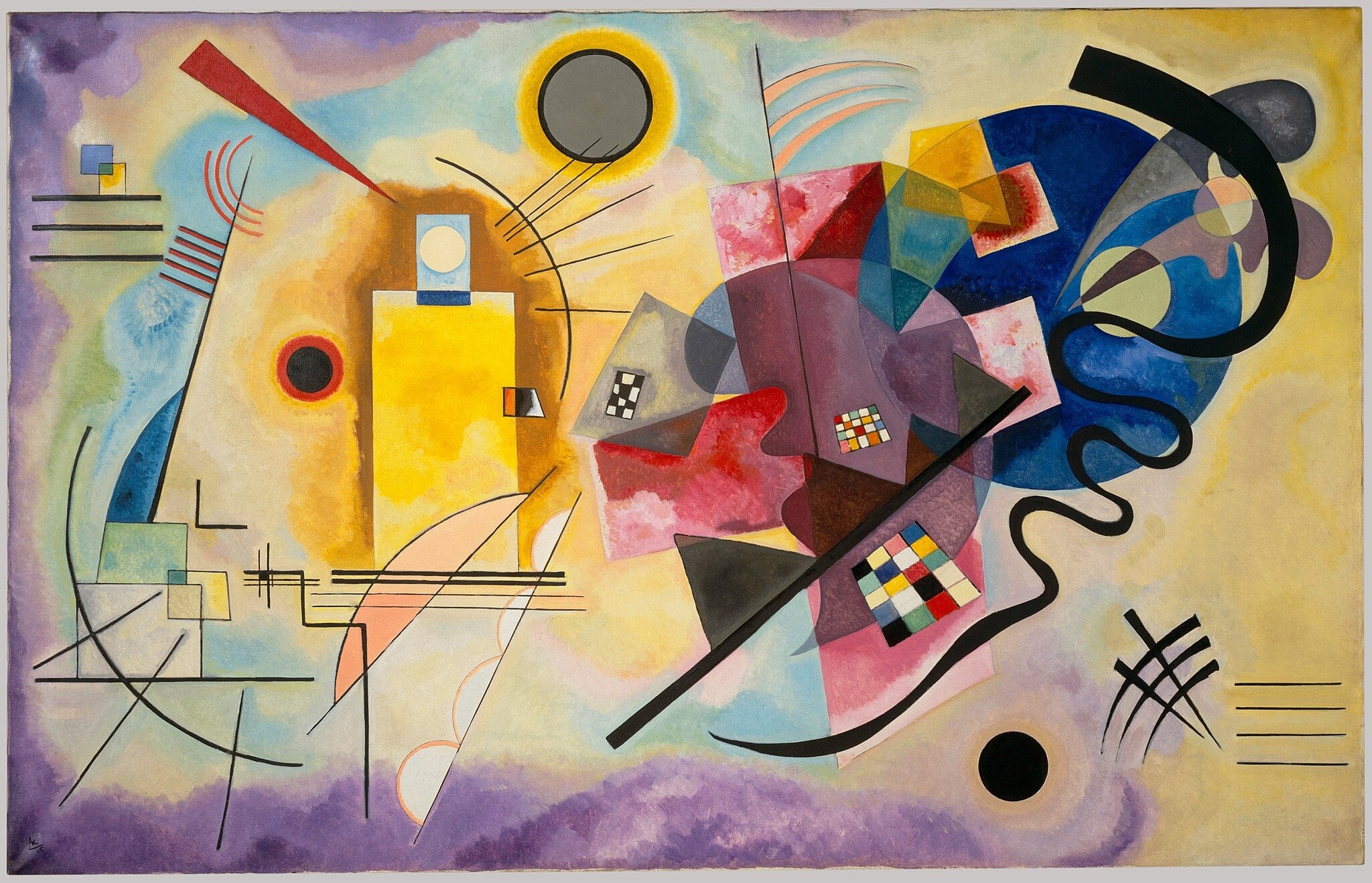 Yellow-Red-Blue by Wassily Kandinsky