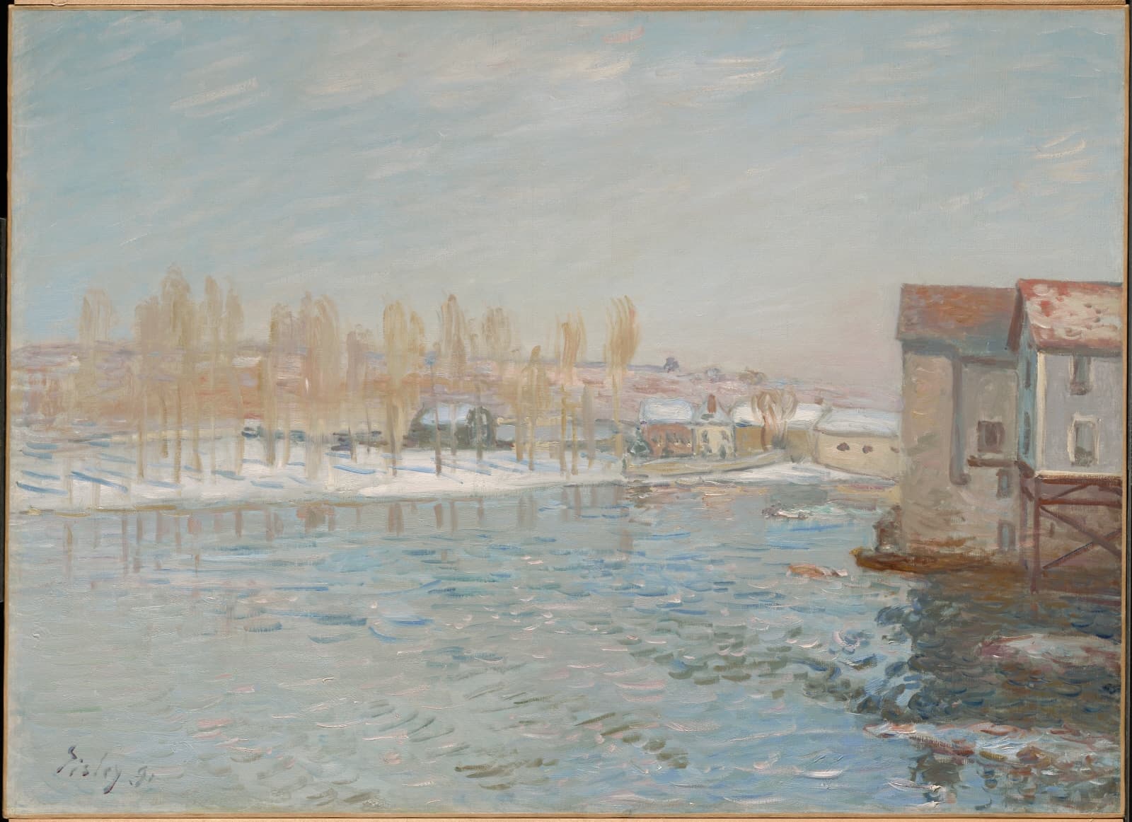 The Loing and the Mills of Moret, Snow Effect