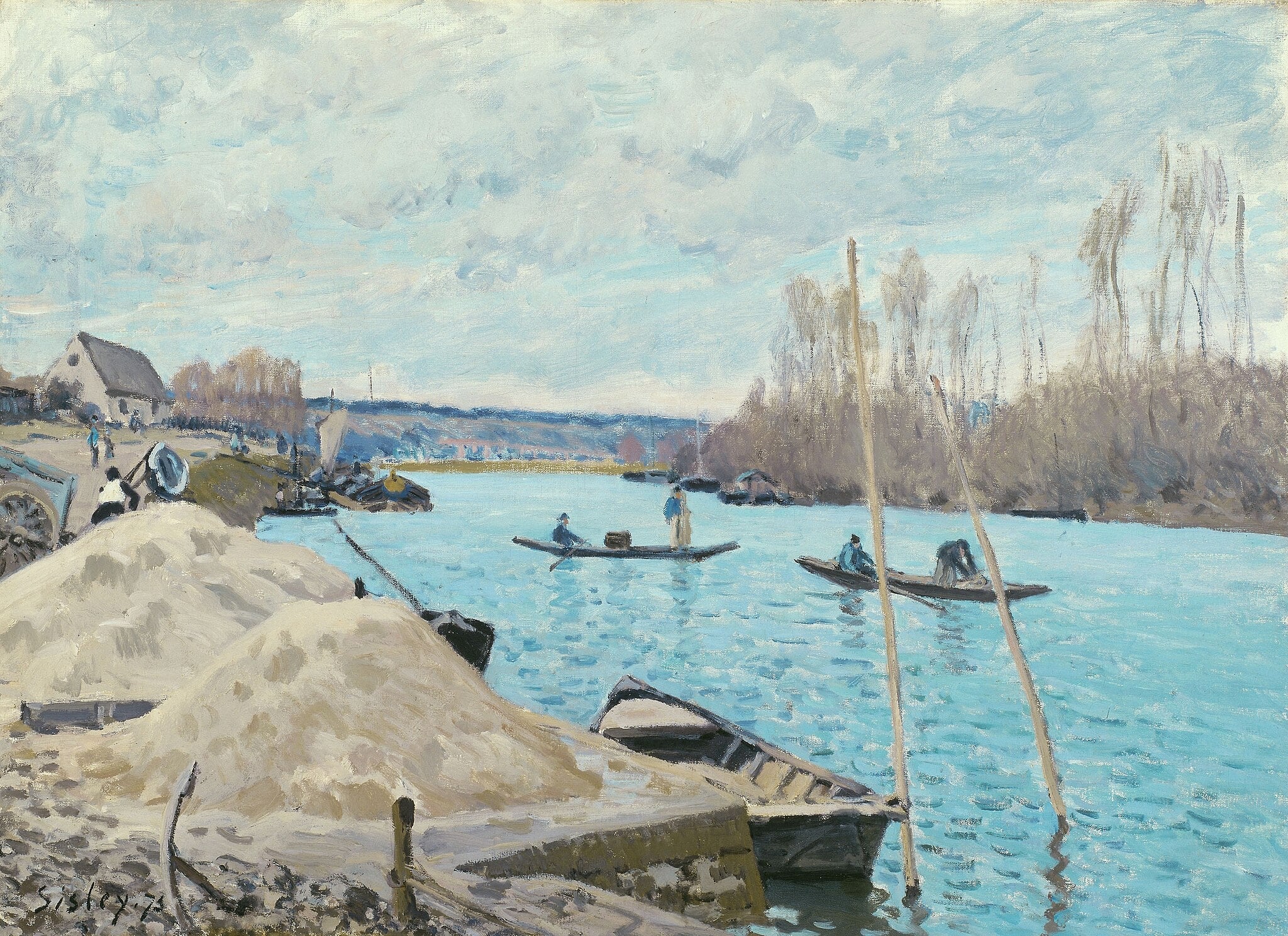 Sand Heaps by Alfred Sisley