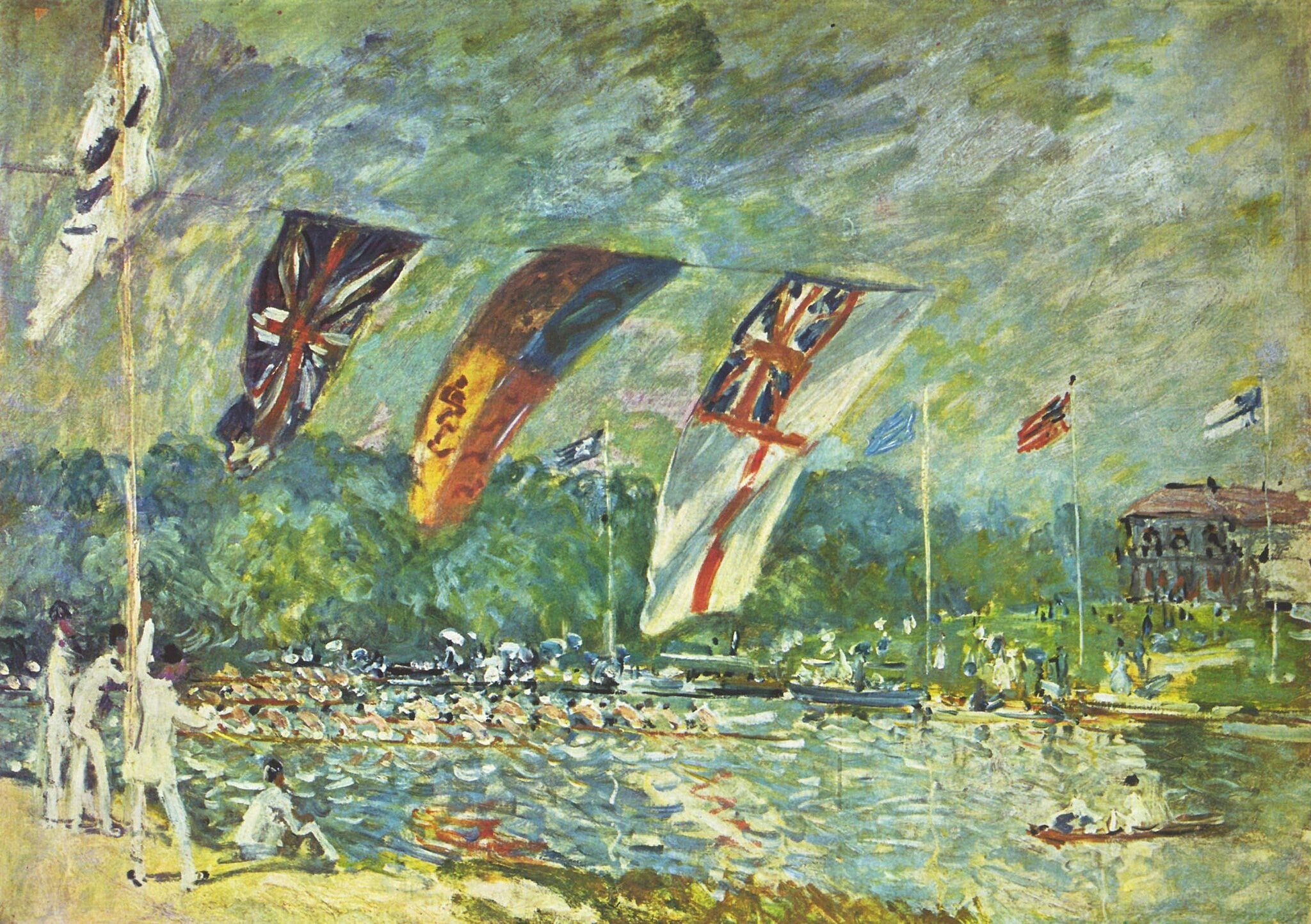 Regatta at Molesey near Hampton Court by Alfred Sisley