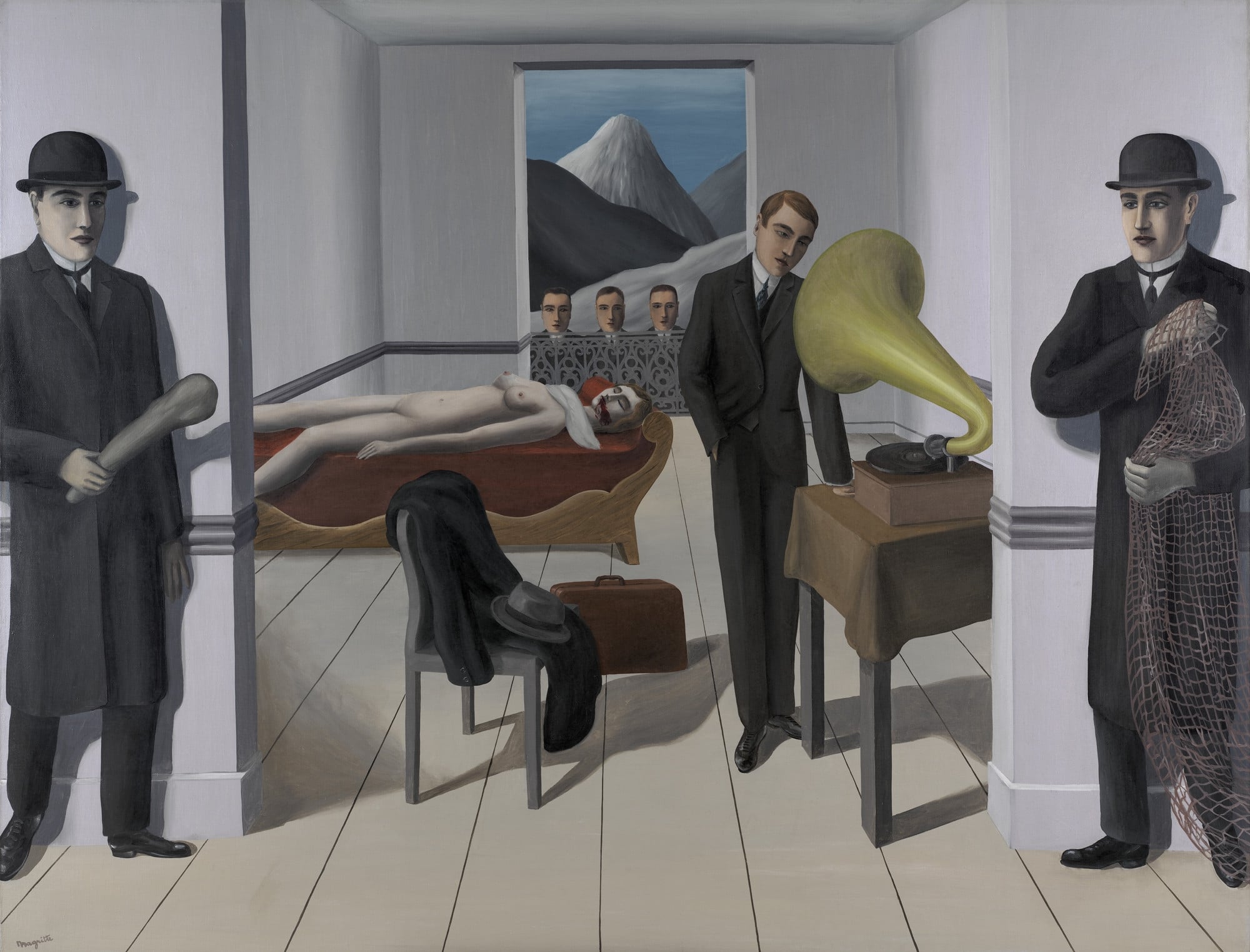 The Menaced Assassin by Rene Magritte