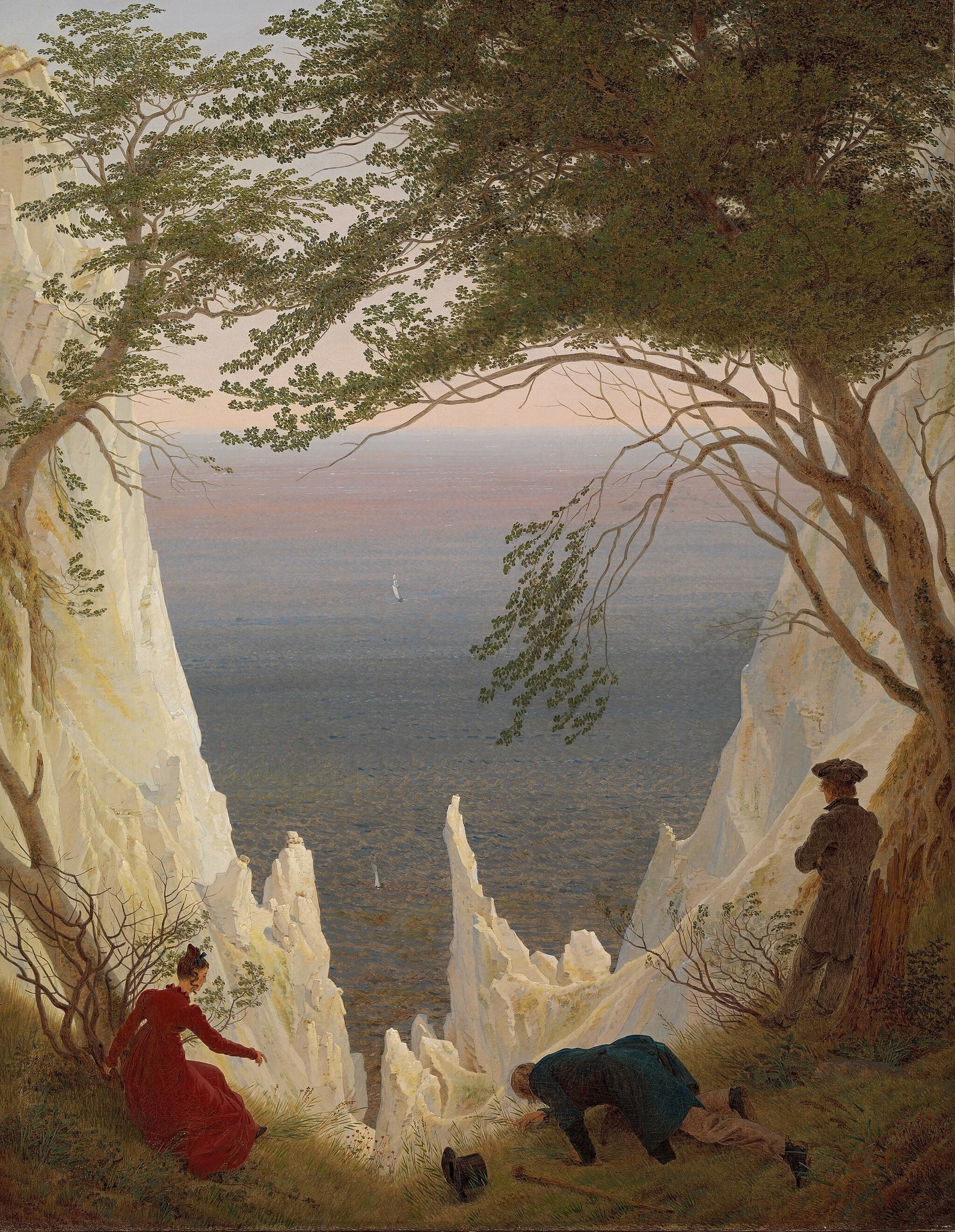 Chalk Cliffs on Rügen (Kreidefelsen auf Rügen) by Caspar David Friedrich