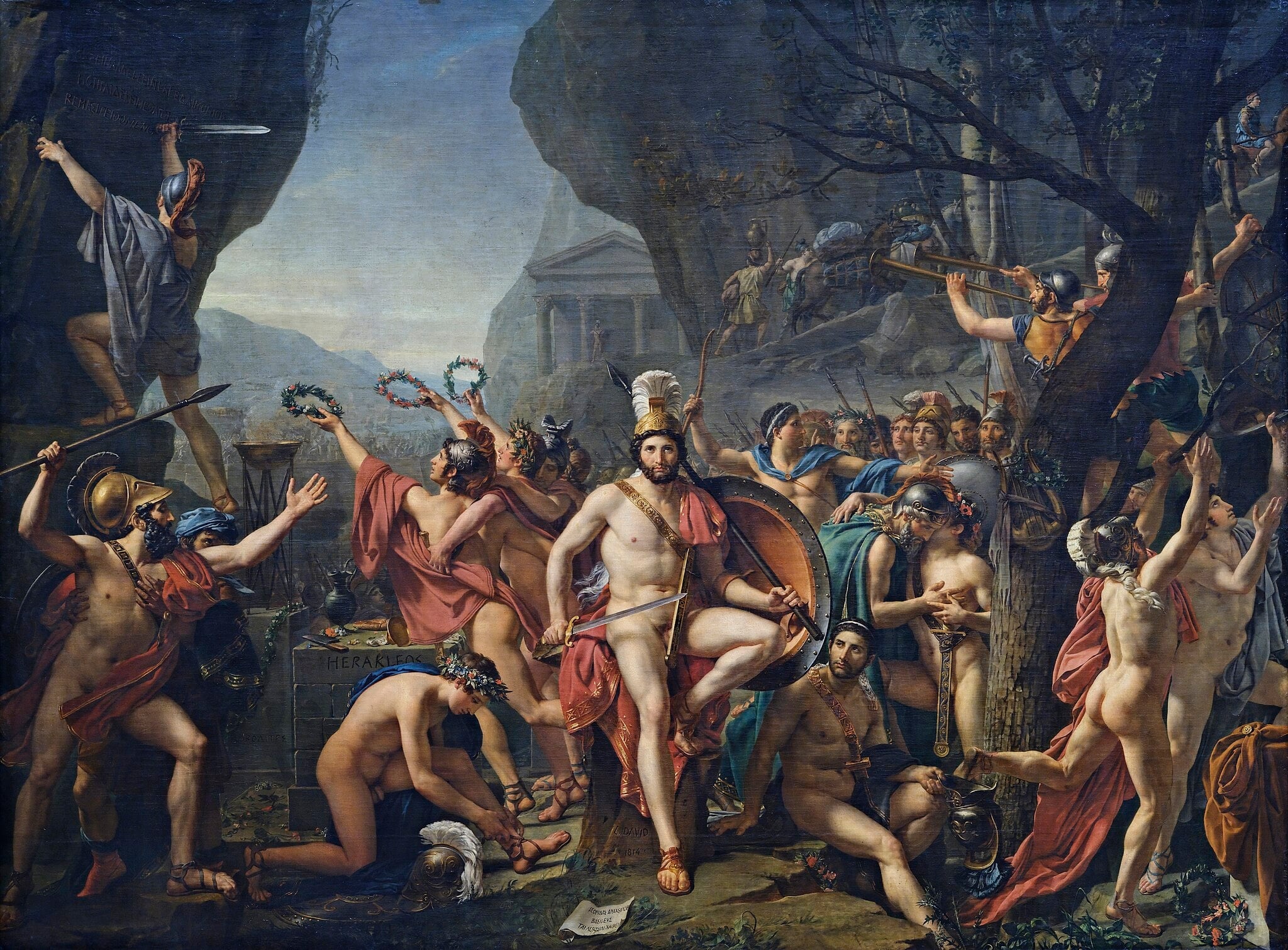 Leonidas at Thermopylae by Jacques-Louis David