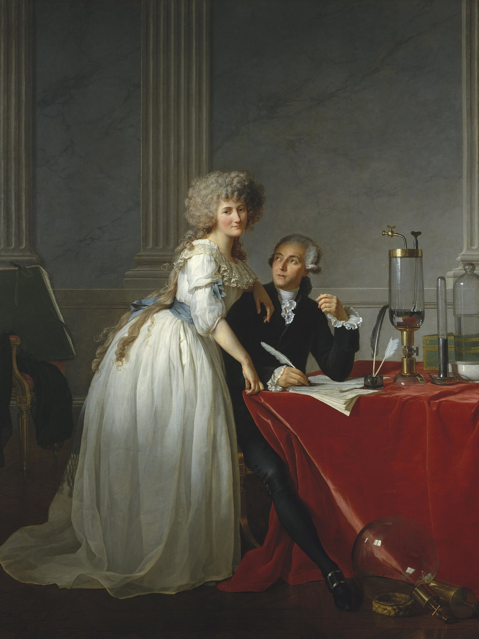 Portrait of Antoine‑Laurent Lavoisier and his wife by Jacques-Louis David