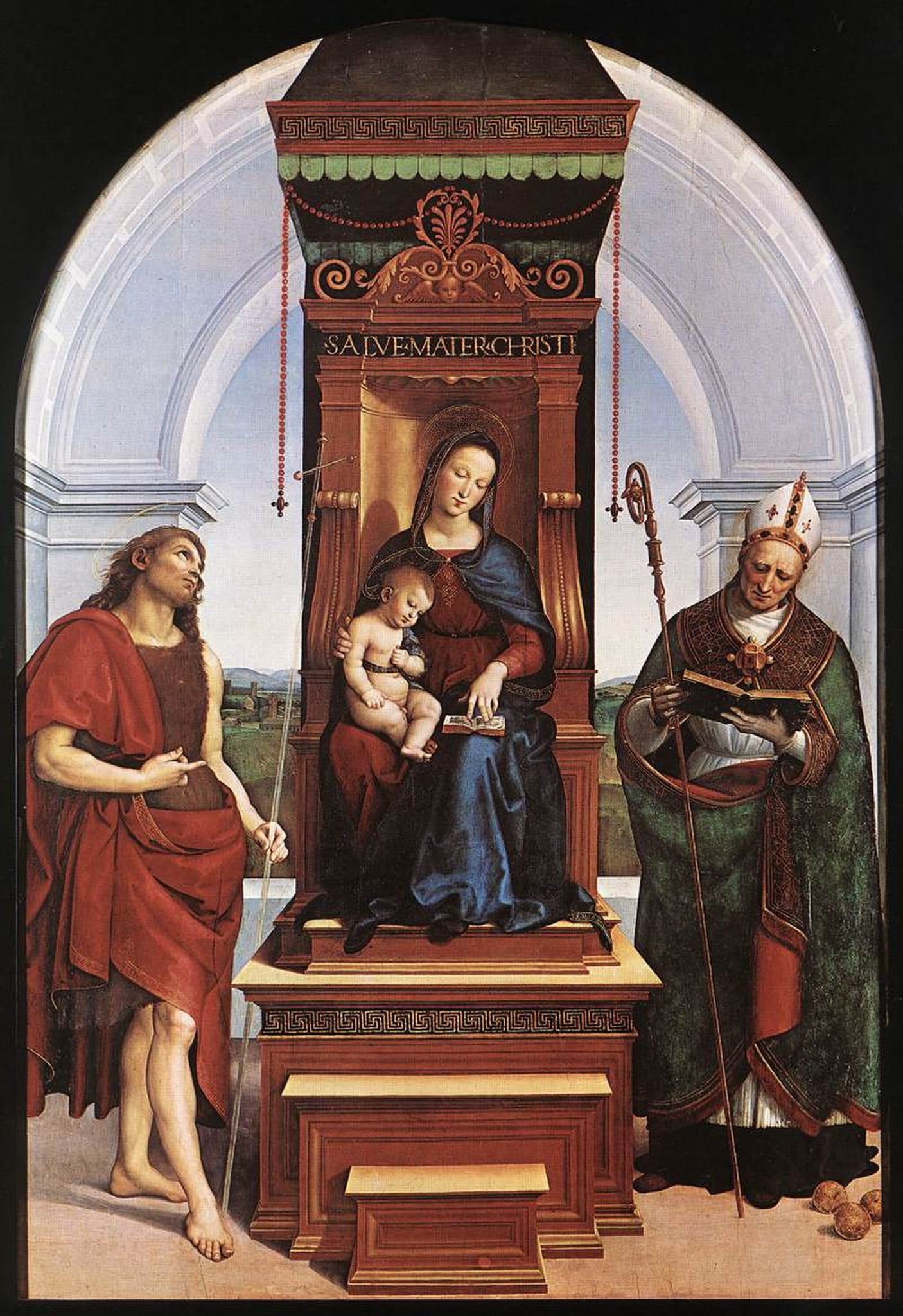 The Madonna and Child with Saint John the Baptist and Saint Nicholas of Bari ('The Ansidei Madonna')