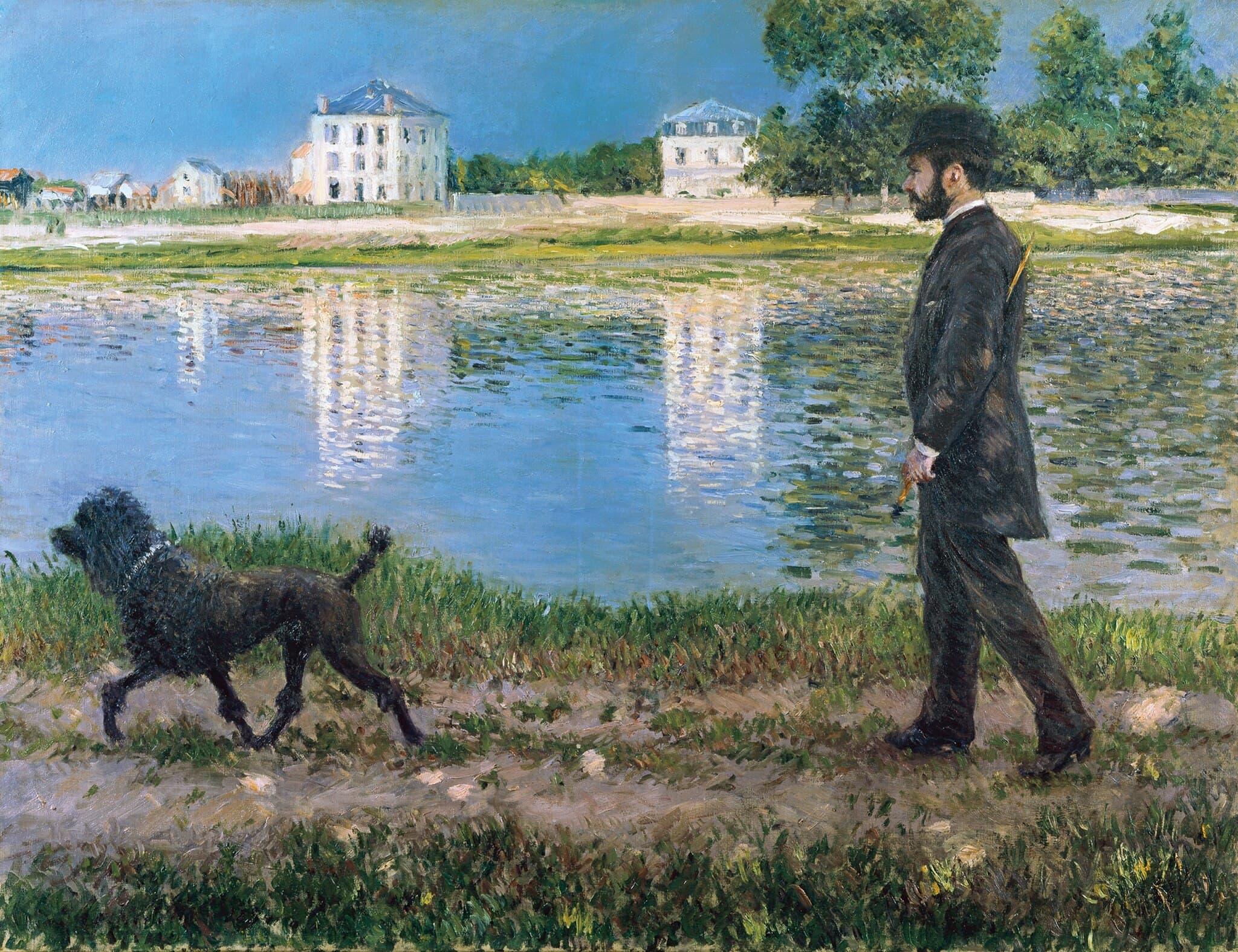 Richard Gallo and His Dog (Richard Gallo et son chien Dick, au Petit-Gennevilliers)
