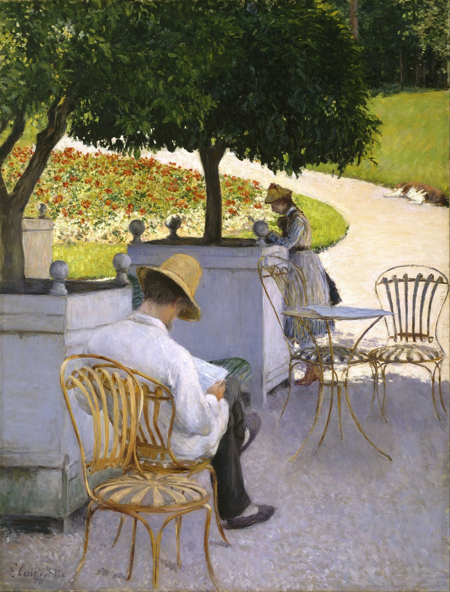 The Orange Trees (Les Orangers) by Gustave Caillebotte