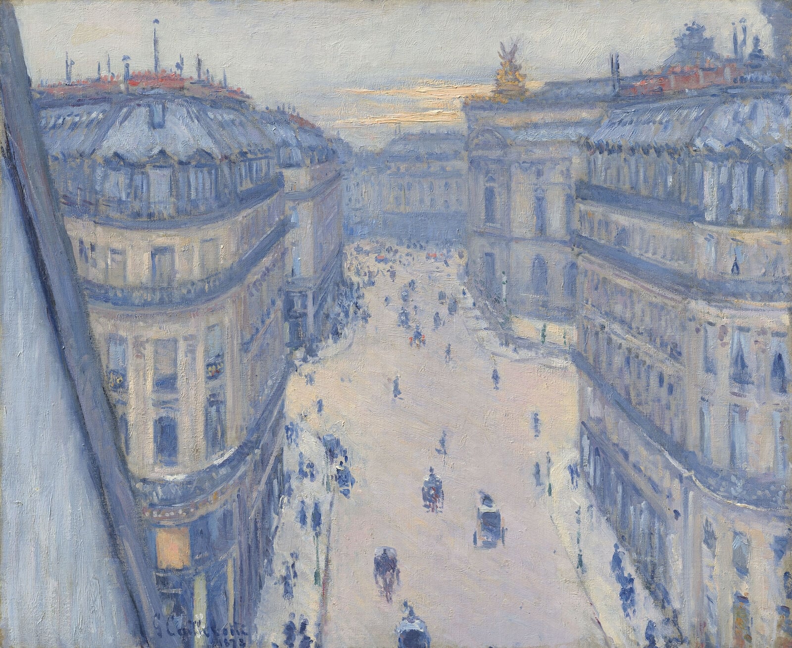 Rue Halévy, View from the Sixth Floor (Rue Halévy, vue du sixième étage) by Gustave Caillebotte