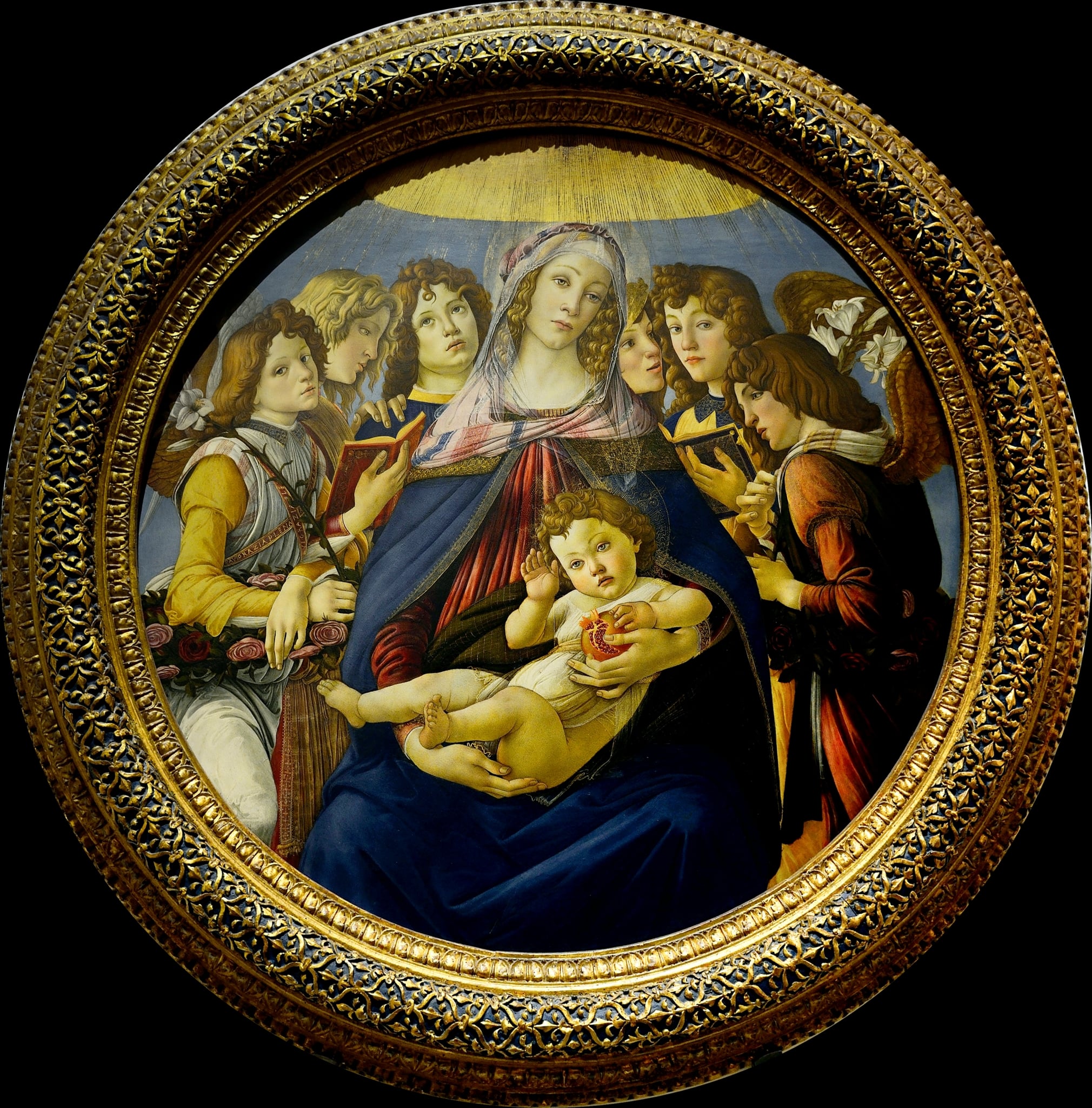 Madonna of the Pomegranate (Madonna della Melagrana) by Sandro Botticelli