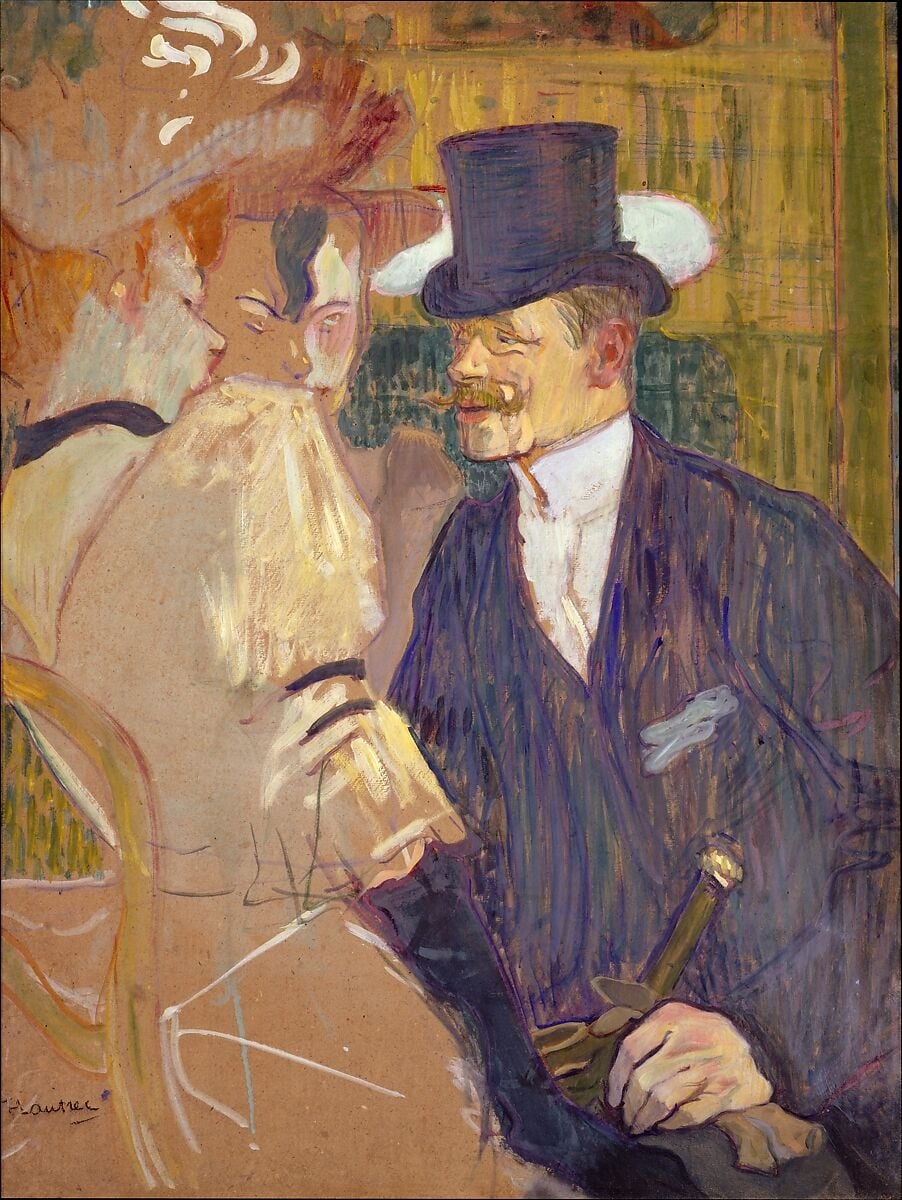 The Englishman at the Moulin Rouge by Henri de Toulouse-Lautrec