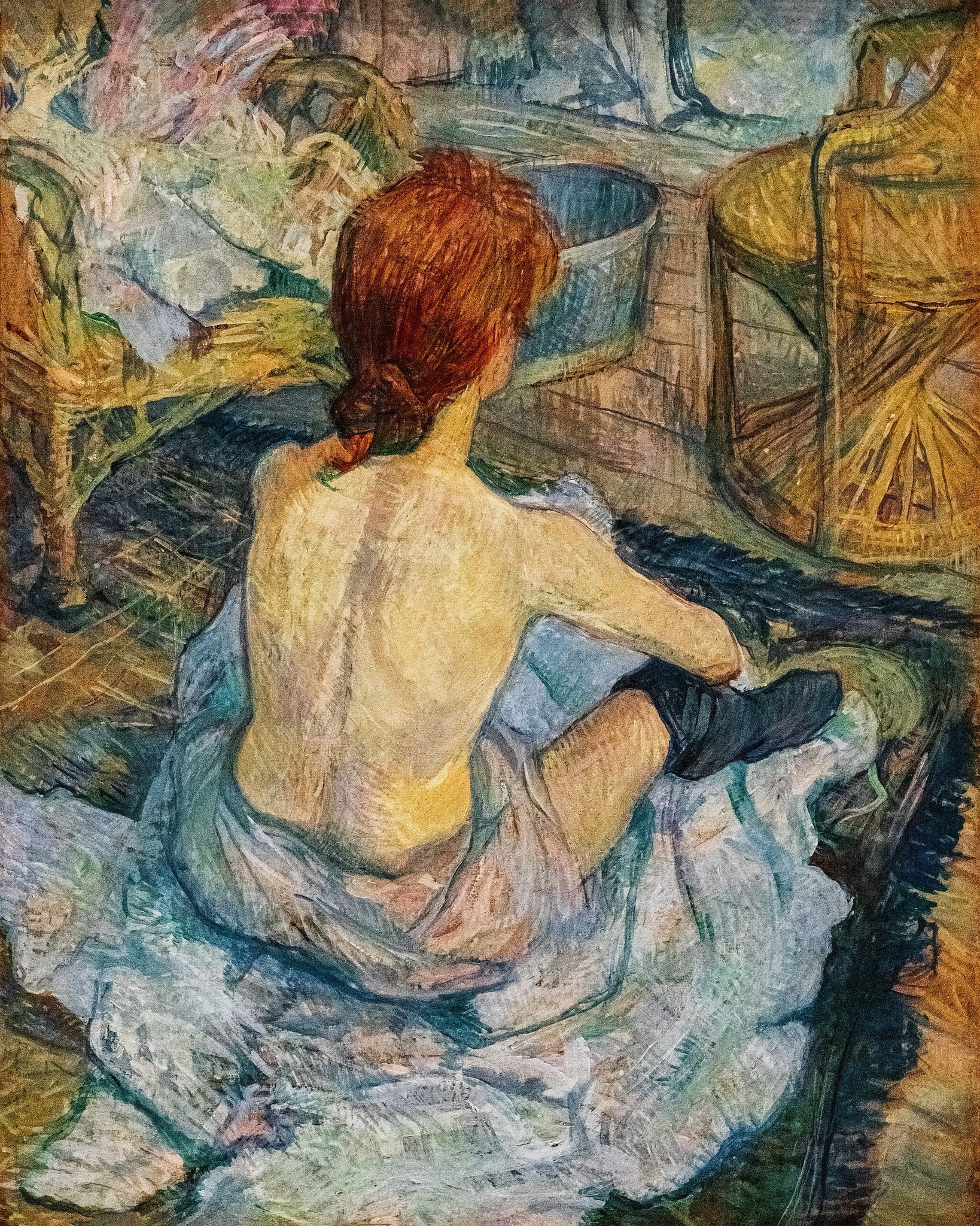 La Toilette (Rousse / Woman at Her Toilette) by Henri de Toulouse-Lautrec