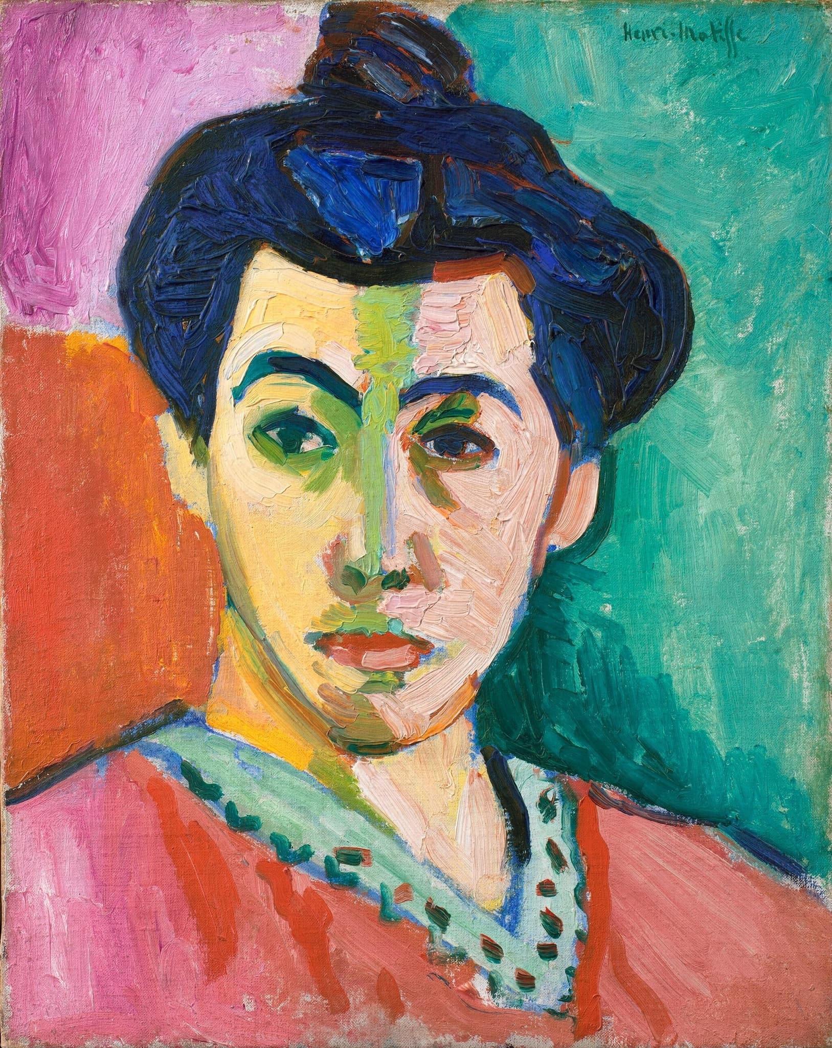 Portrait of Madame Matisse (The Green Stripe)