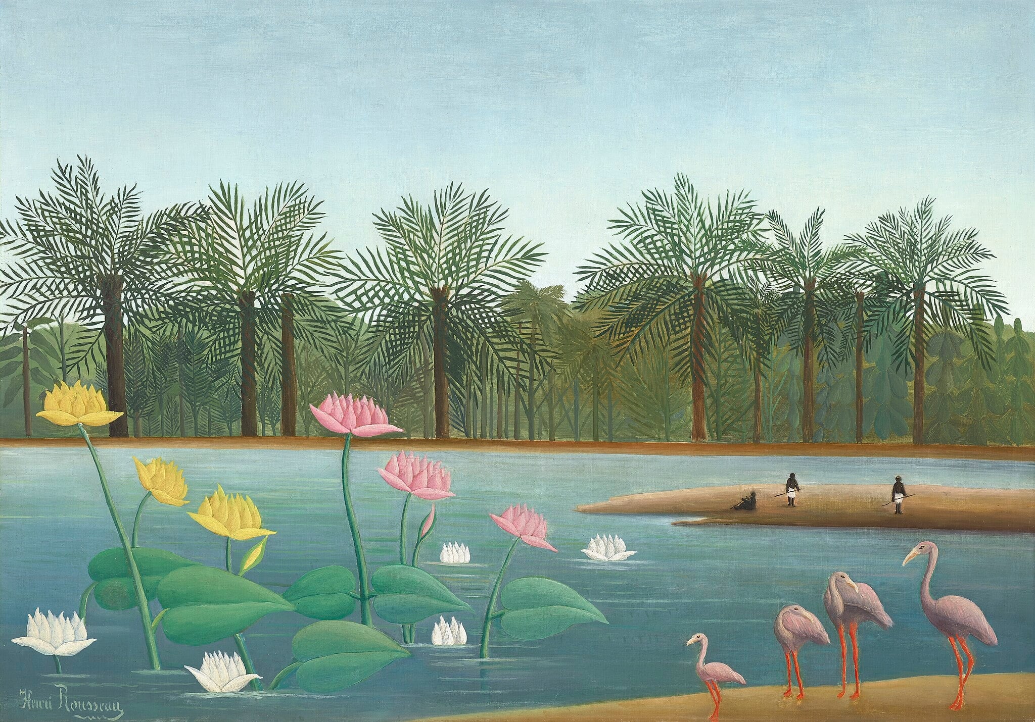 Les Flamants (The Flamingos) by Henri Rousseau