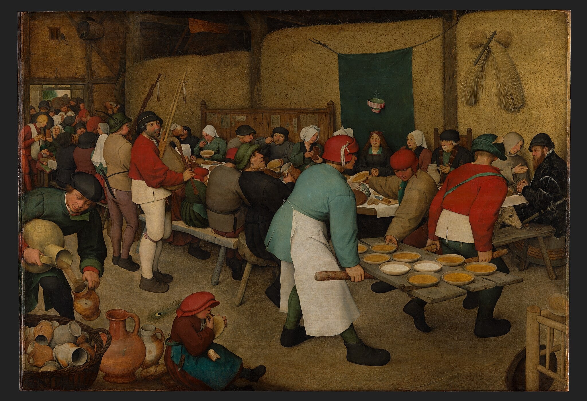 The Peasant Wedding by Pieter Bruegel the Elder