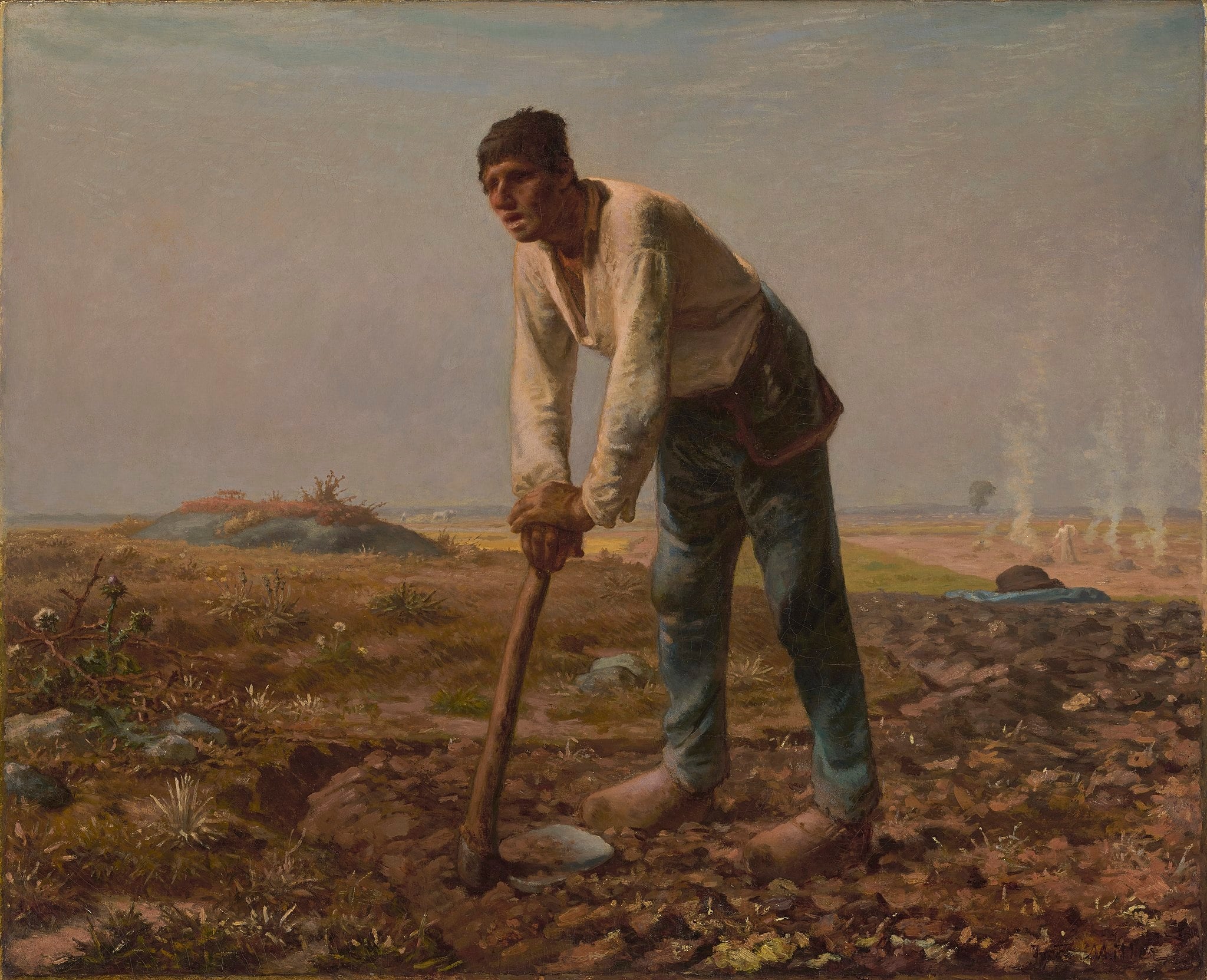 Man with a Hoe by Jean-Francois Millet