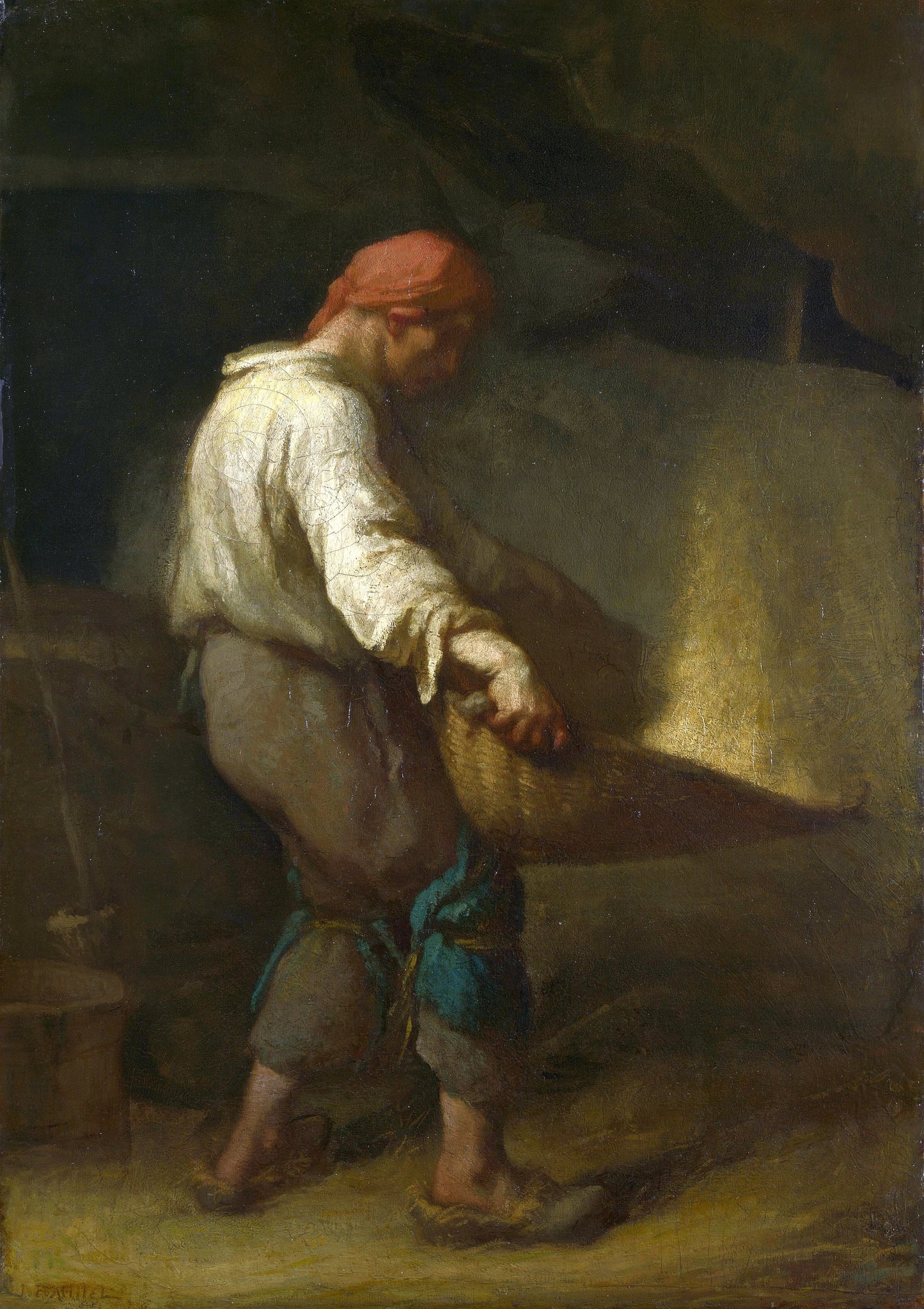 The Winnower by Jean-Francois Millet