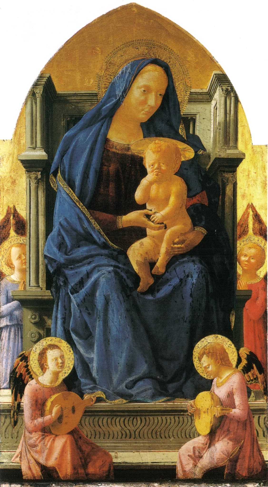 Virgin and Child (central panel of the Pisa Polyptych)