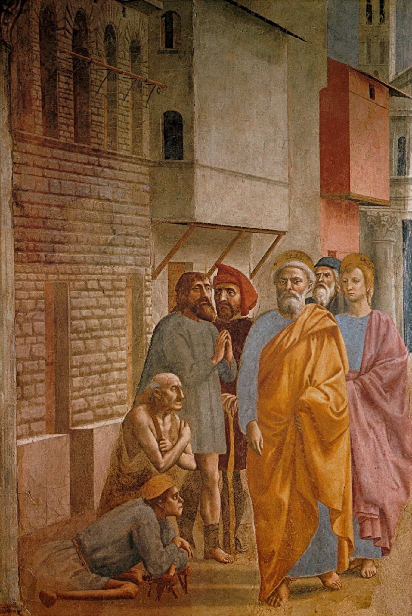 St Peter Healing the Sick with His Shadow by Masaccio