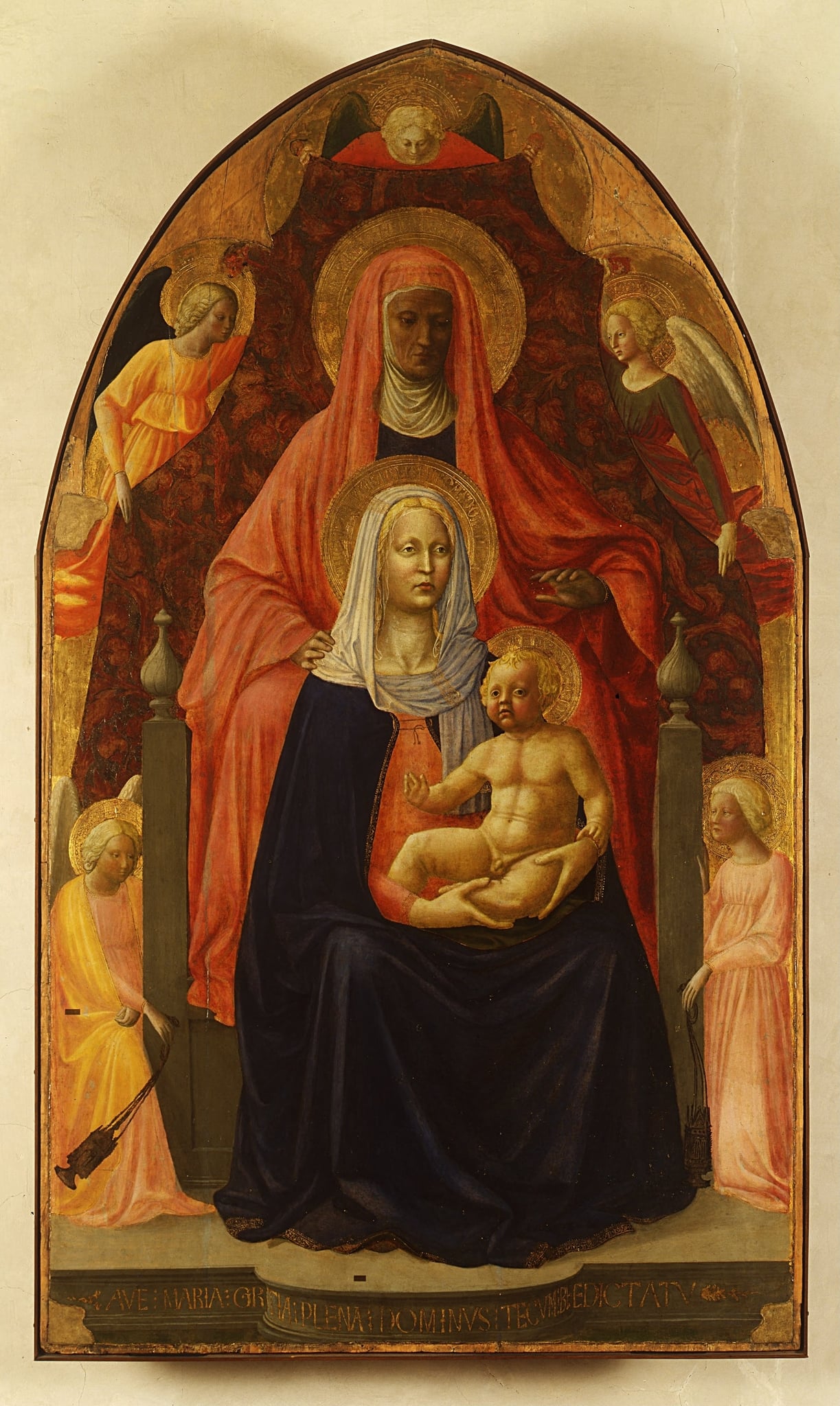 Madonna and Child with St Anne (Sant'Anna Metterza) by Masaccio