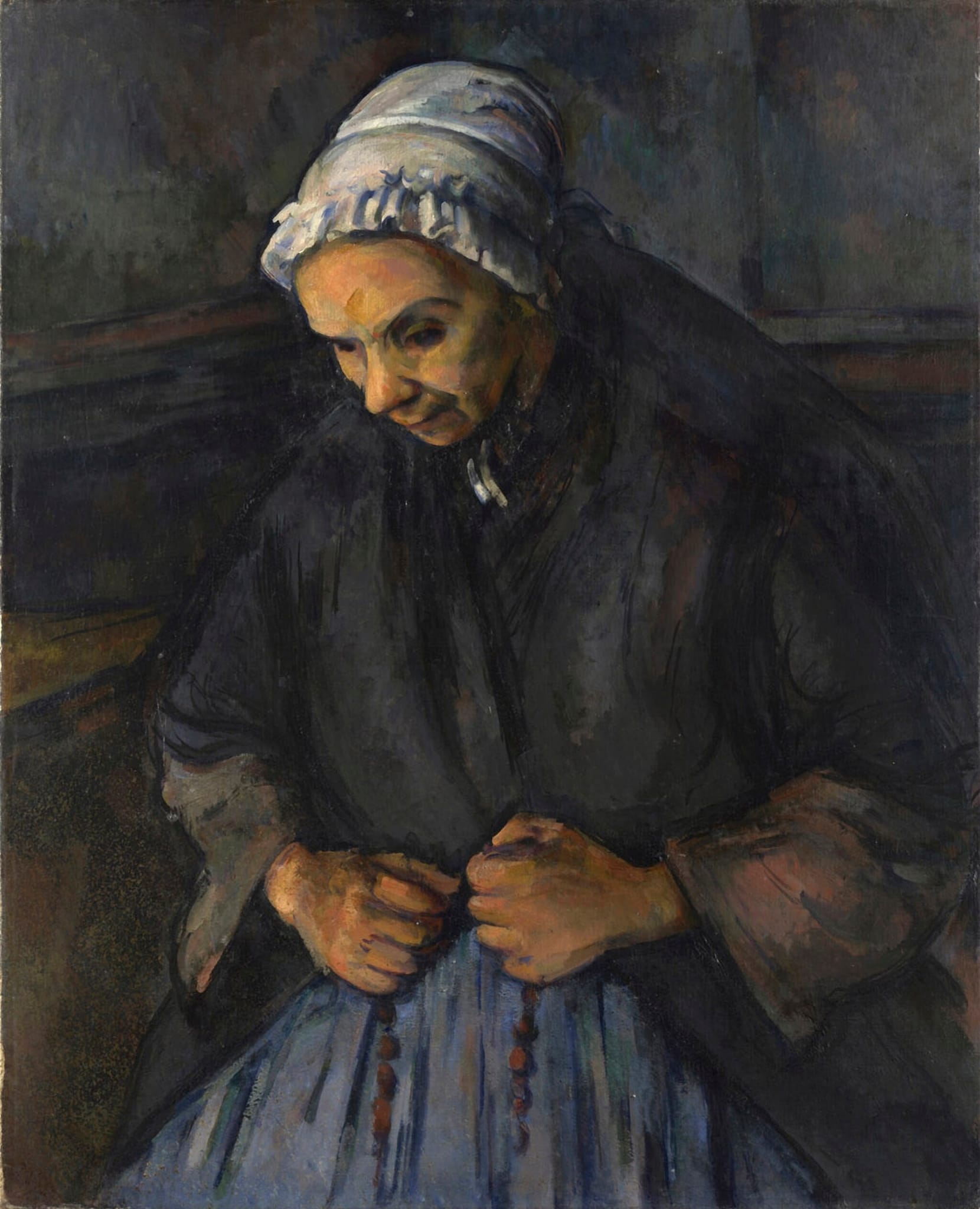 An Old Woman with a Rosary