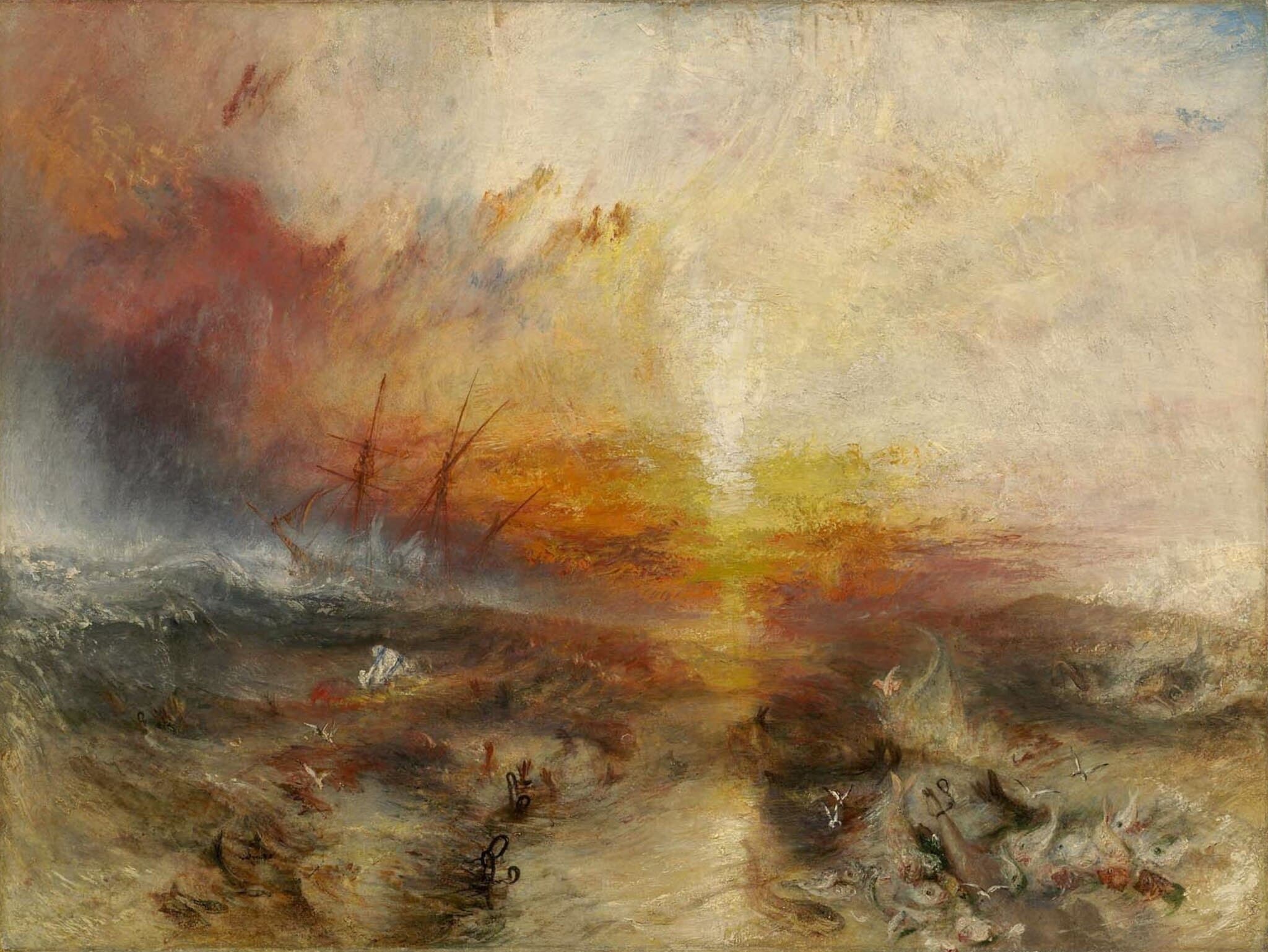 The Slave Ship (Slavers Throwing Overboard the Dead and Dying — Typhoon Coming On)