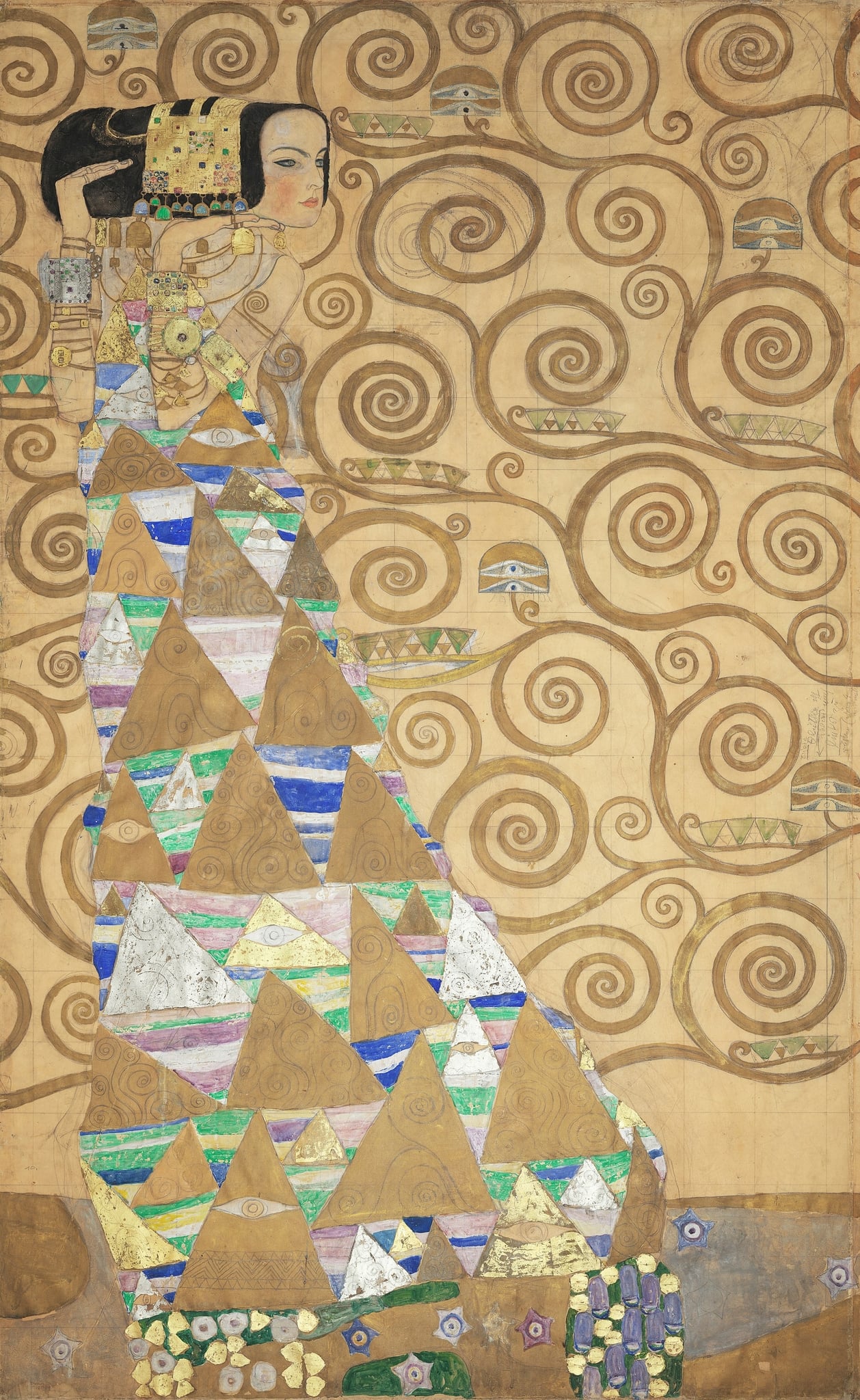 Expectation (Dancer) by Gustav Klimt