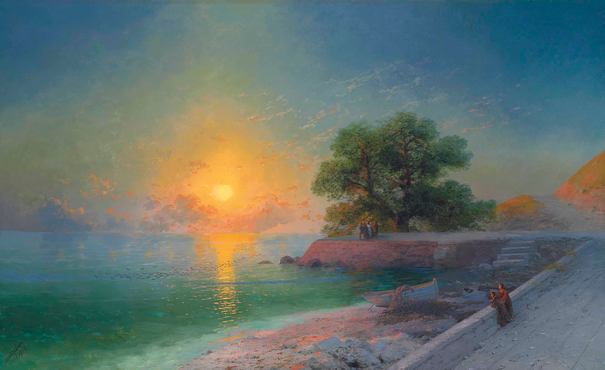 Promenade at Sunset by Ivan Aivazovsky