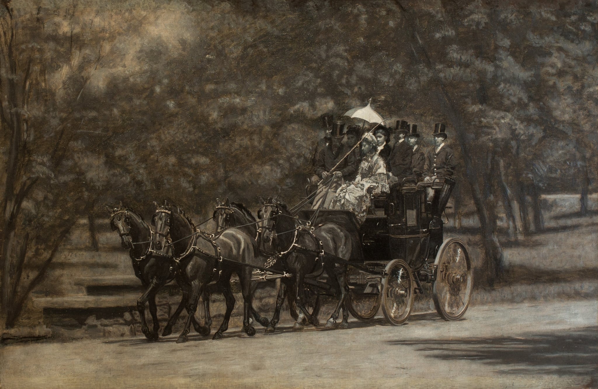 A May Morning in the Park (The Fairman Rogers Four‑in‑Hand) by Thomas Eakins