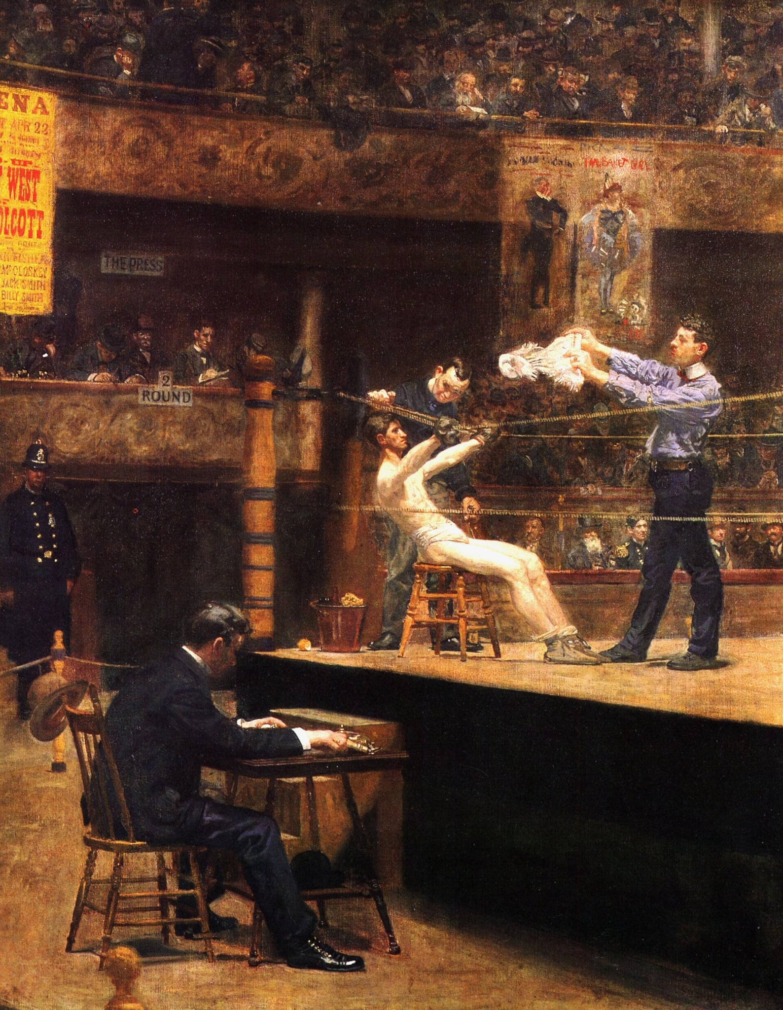 Between Rounds by Thomas Eakins