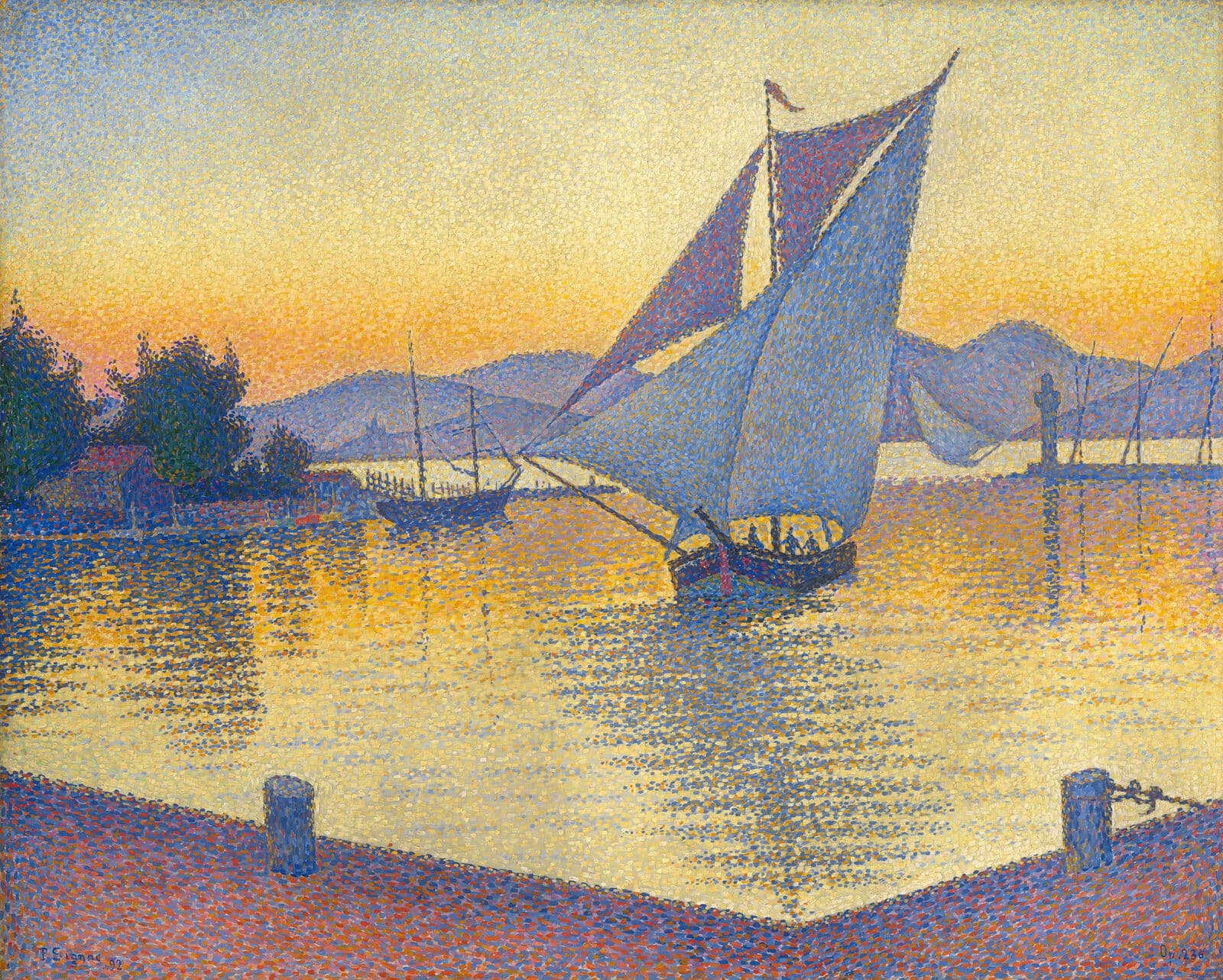 Le Port au soleil couchant, Opus 236 (Saint-Tropez)