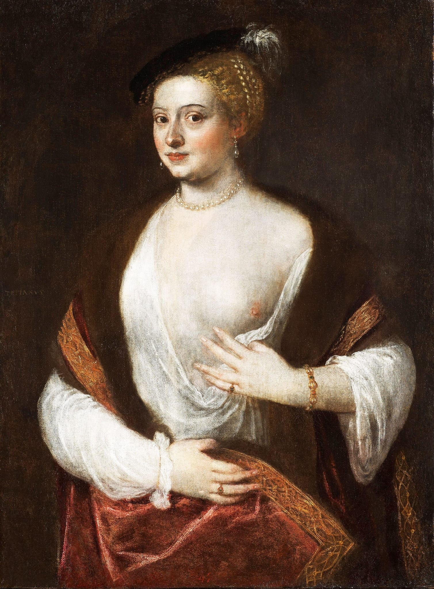 Portrait of a Lady Known as Titian's Mistress