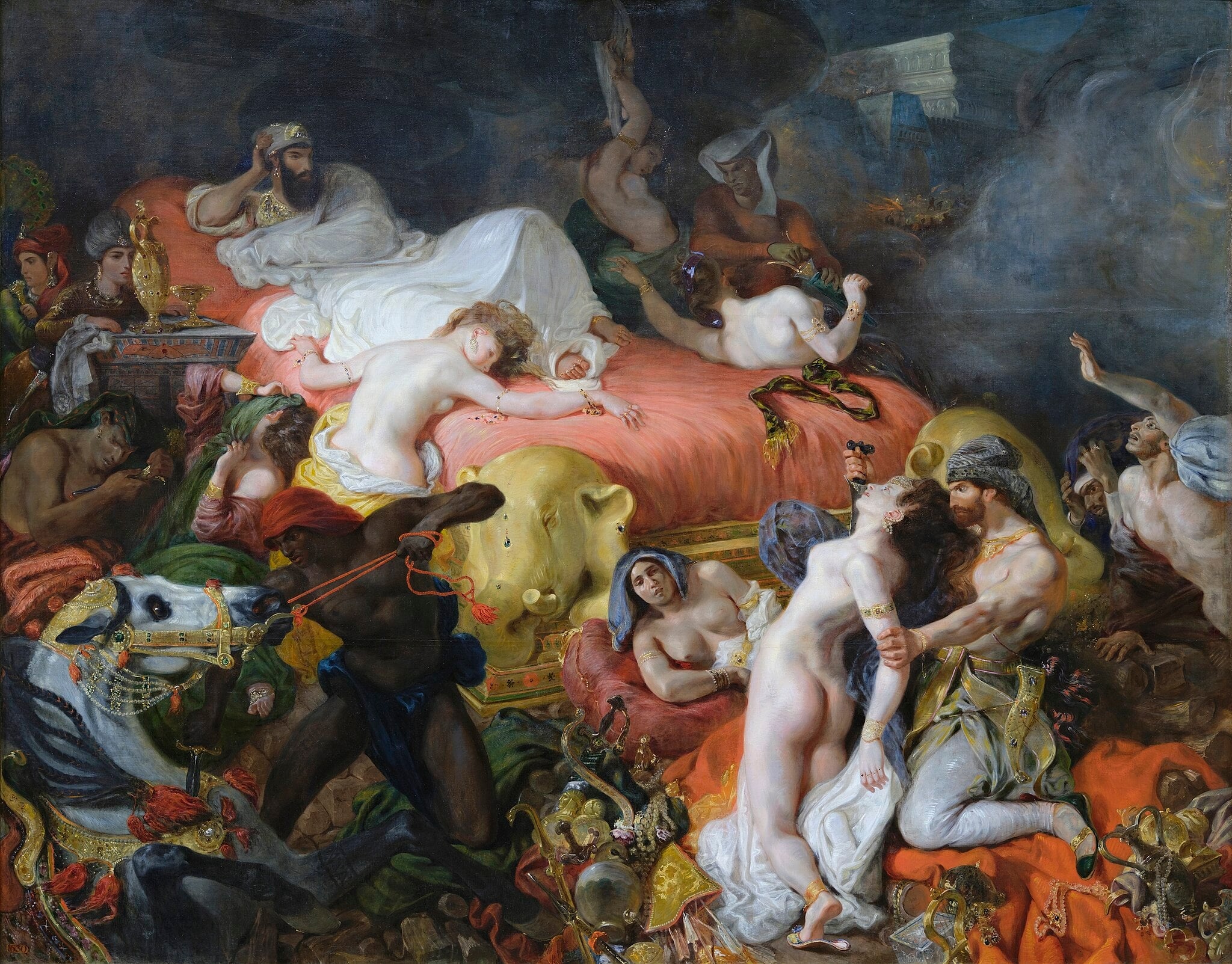 The Death of Sardanapalus by Eugene Delacroix