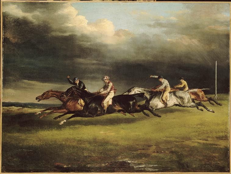 The 1821 Derby at Epsom (Horse Race)