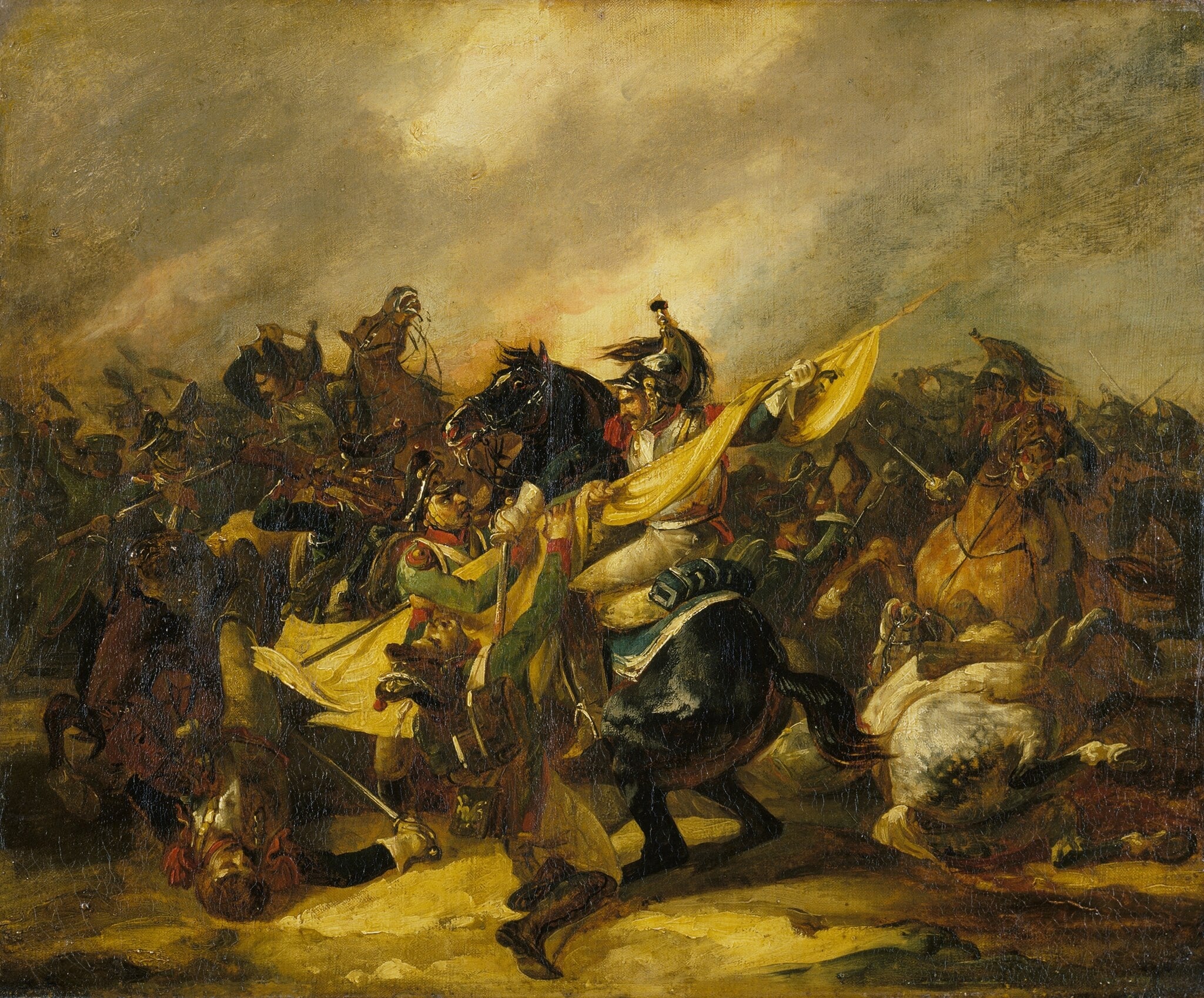 A Charge of Cuirassiers by Theodore Gericault