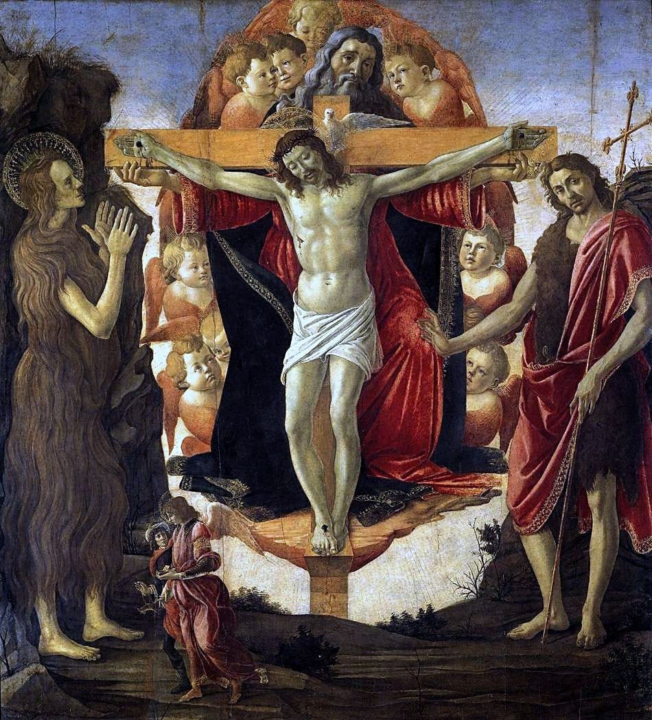The Trinity with Saints Mary Magdalen and John the Baptist