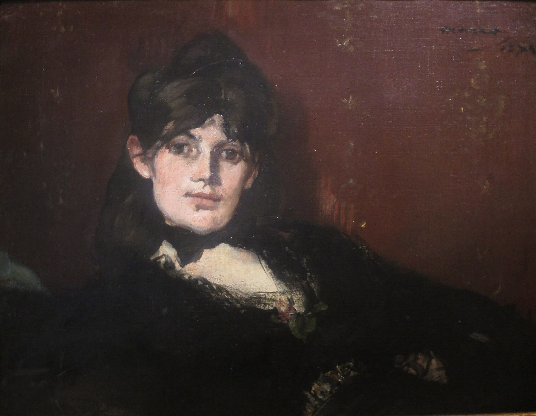 Portrait de Berthe Morisot étendue