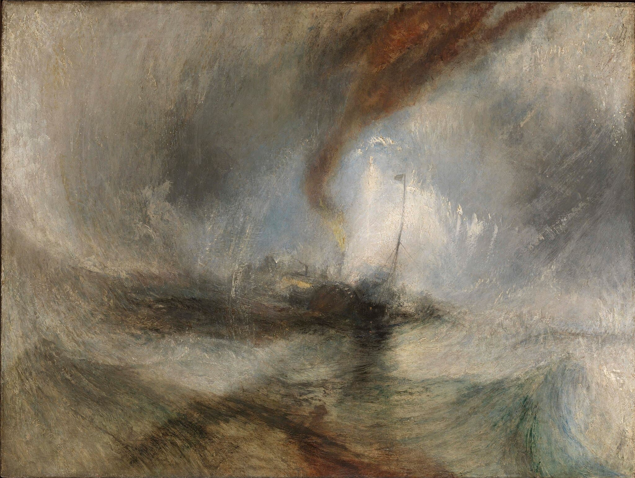 Snow Storm—Steam-Boat off a Harbour's Mouth