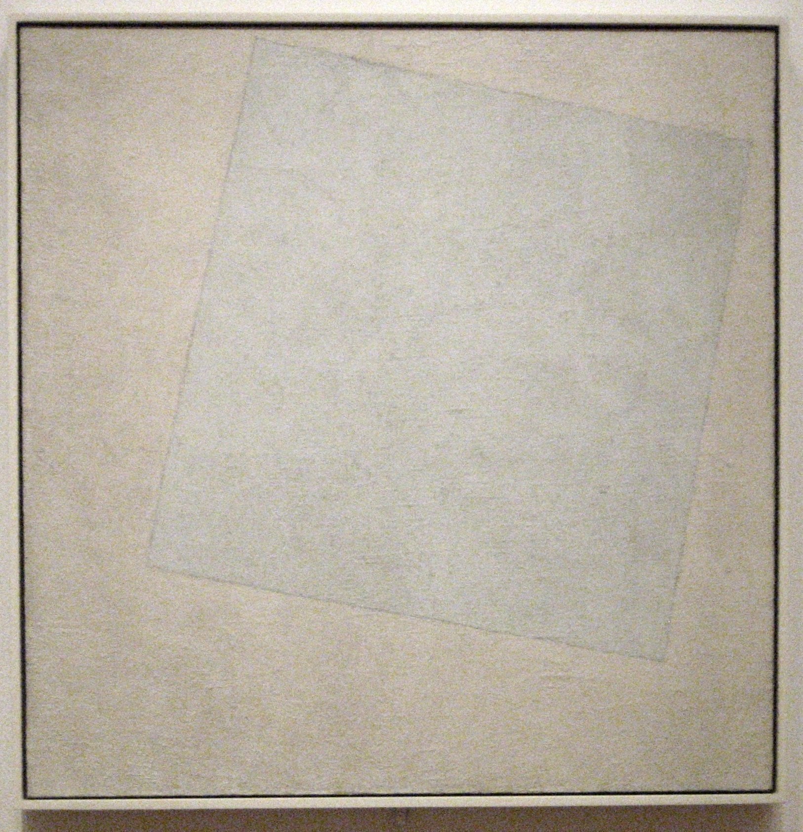 Suprematist Composition: White on White by Kazimir Malevich