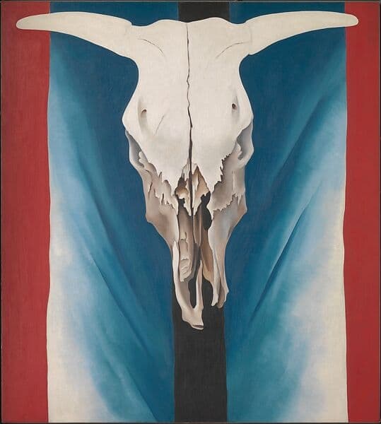Cow’s Skull: Red, White, and Blue